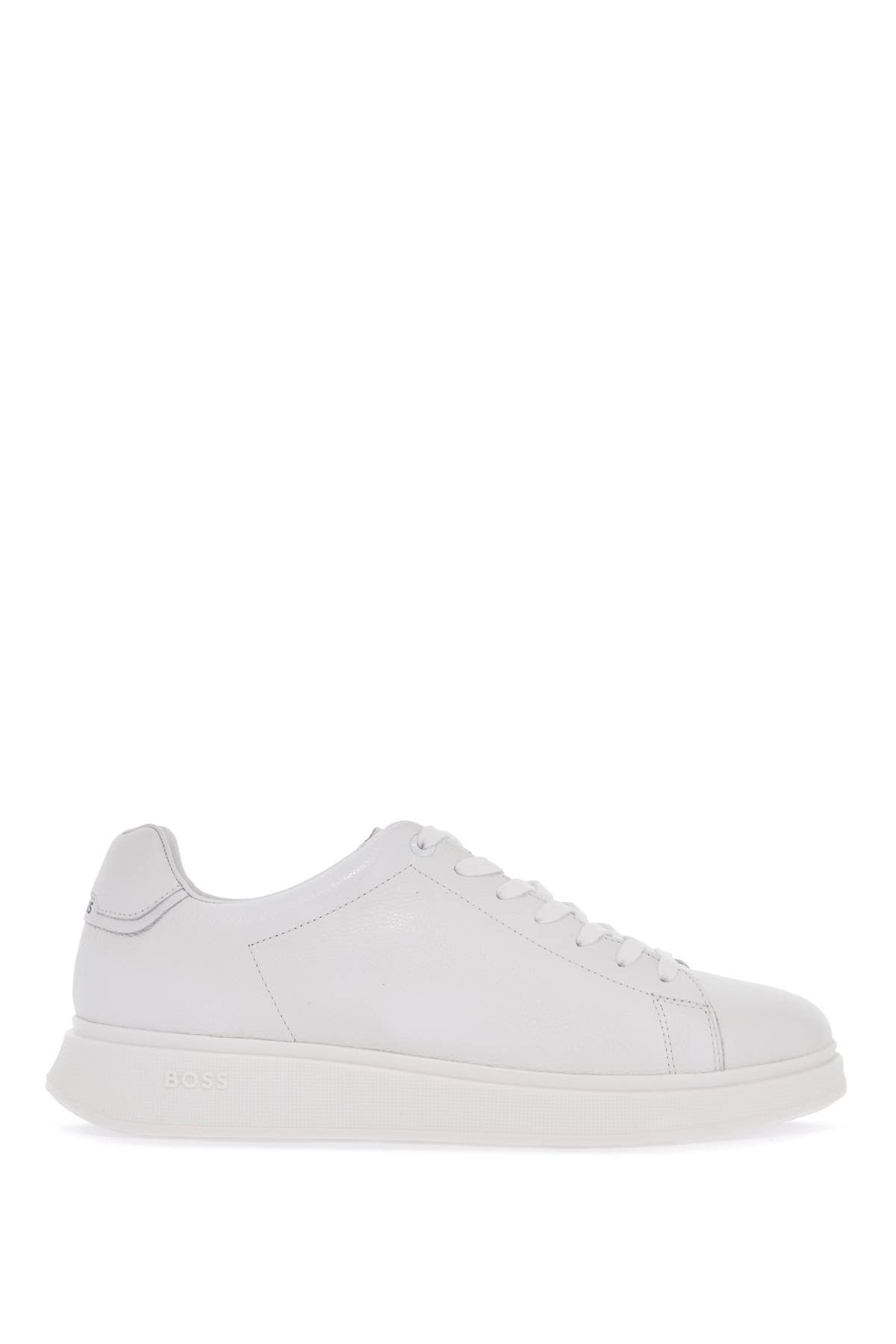 men's sneakers bulton_runn_gr white leather with rubber sole