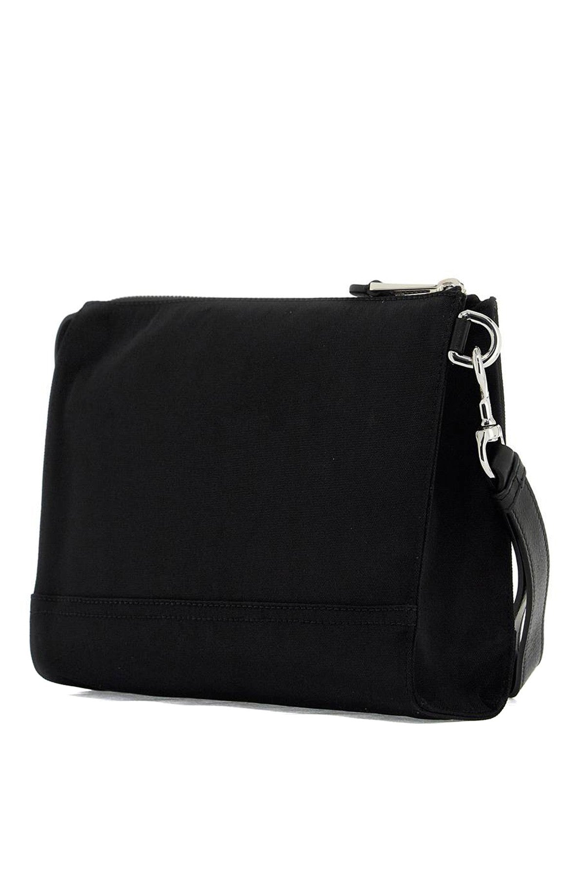 nylon logo pouch with zip
