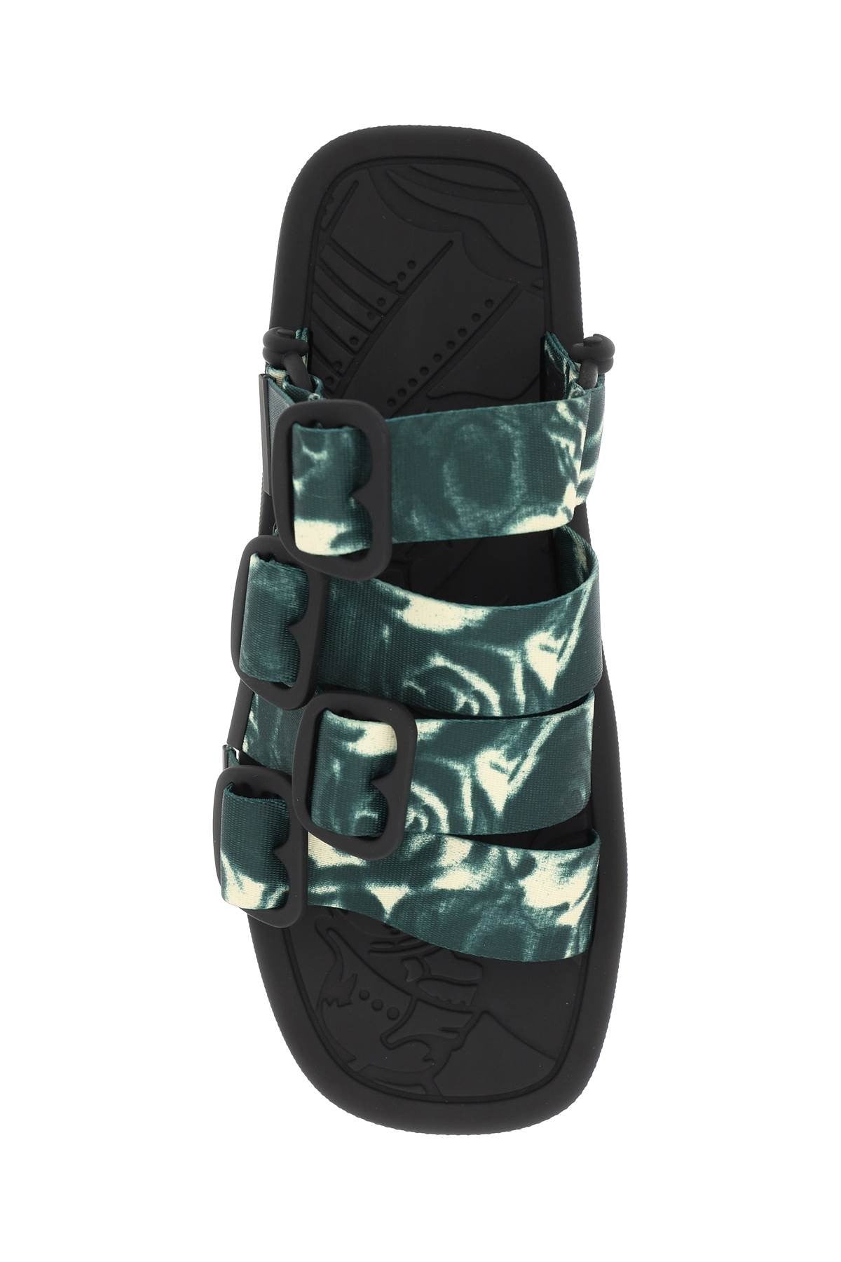 nylon rose sandals for