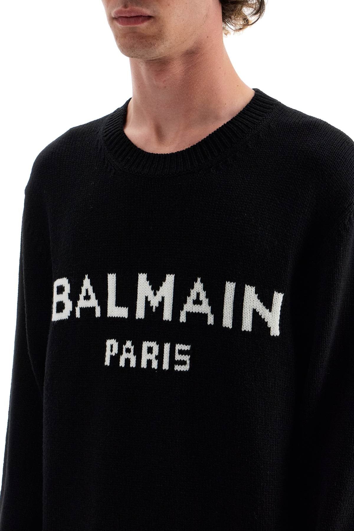 oversized branded sweater
