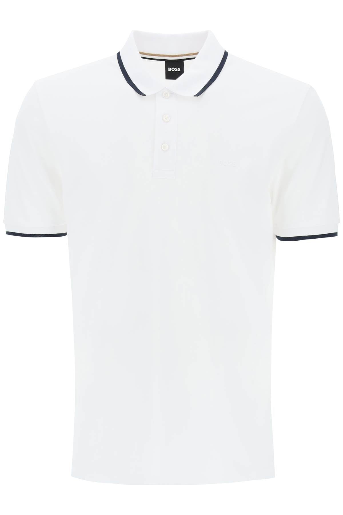 polo shirt with contrasting edges
