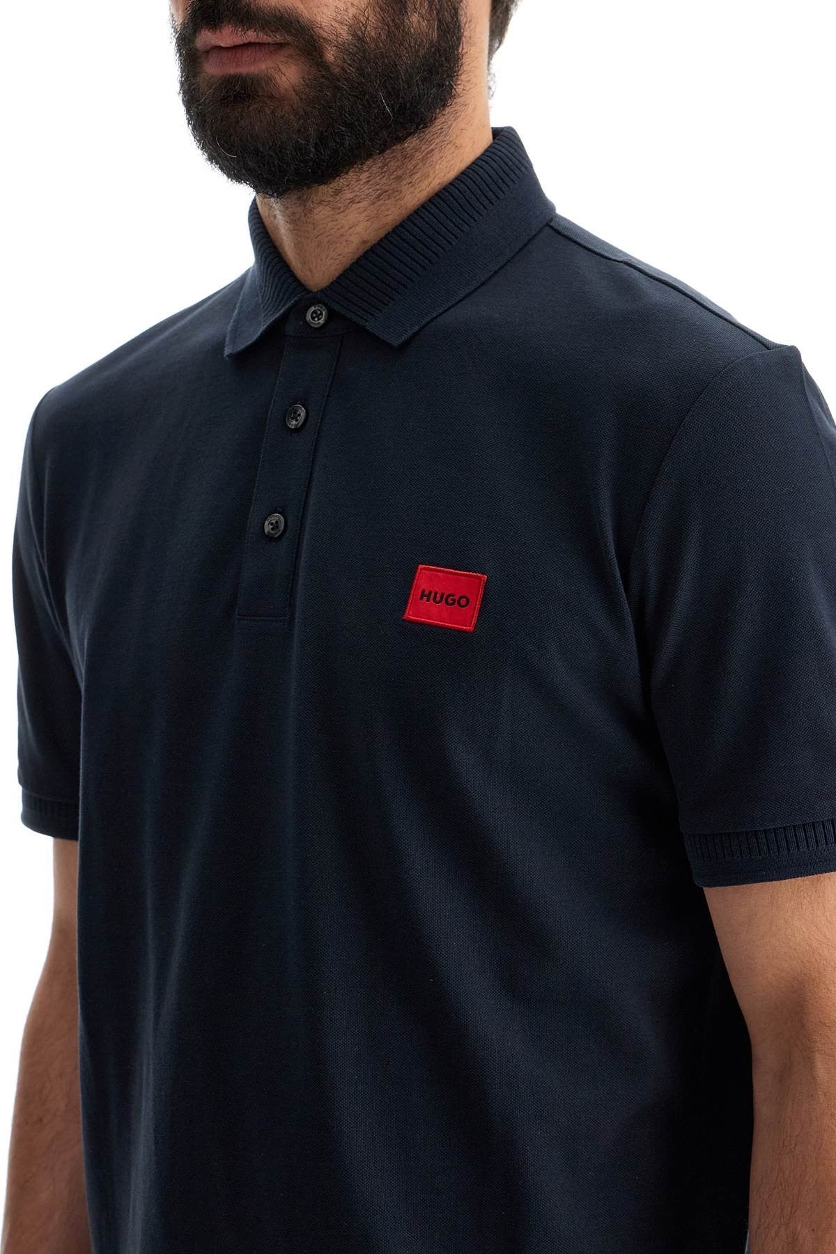 polo shirt with logo label