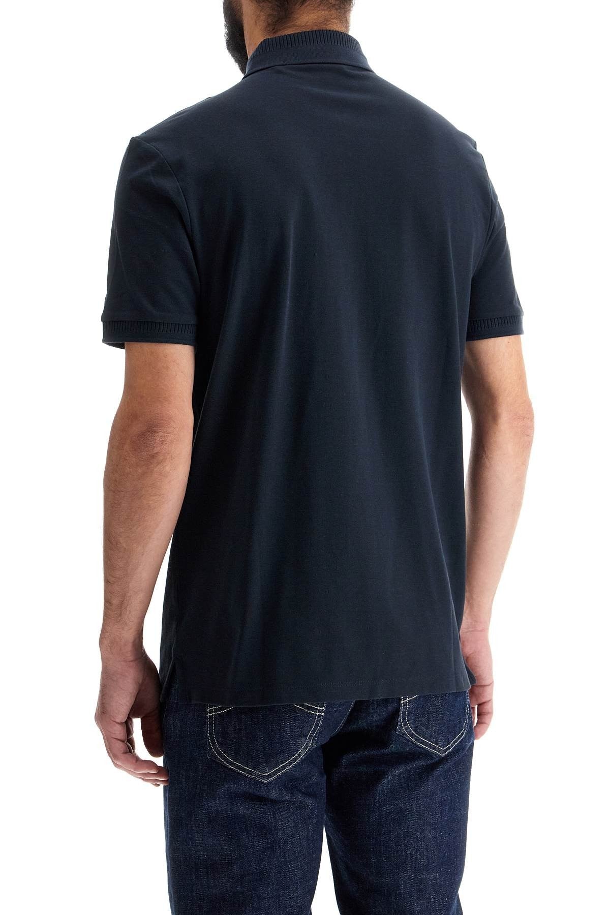 polo shirt with logo label
