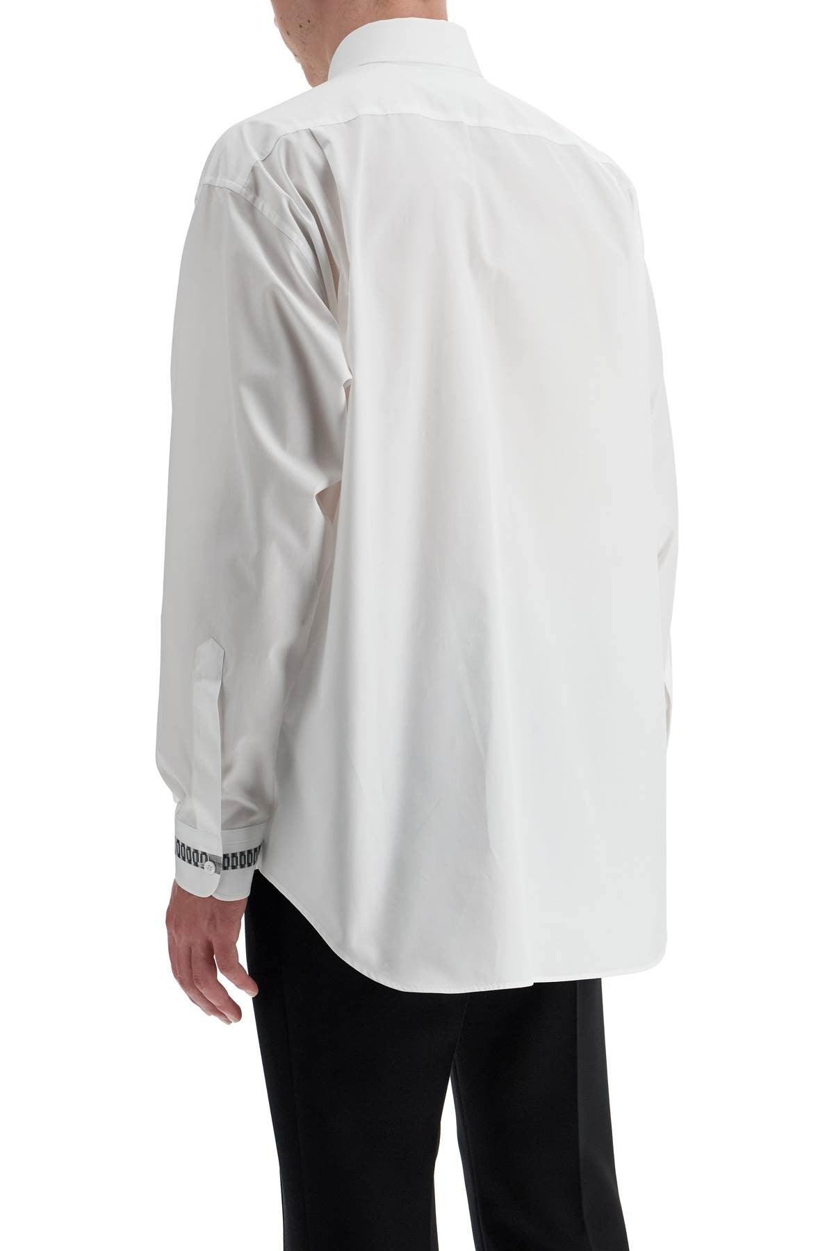 printed cuff shirt with unique