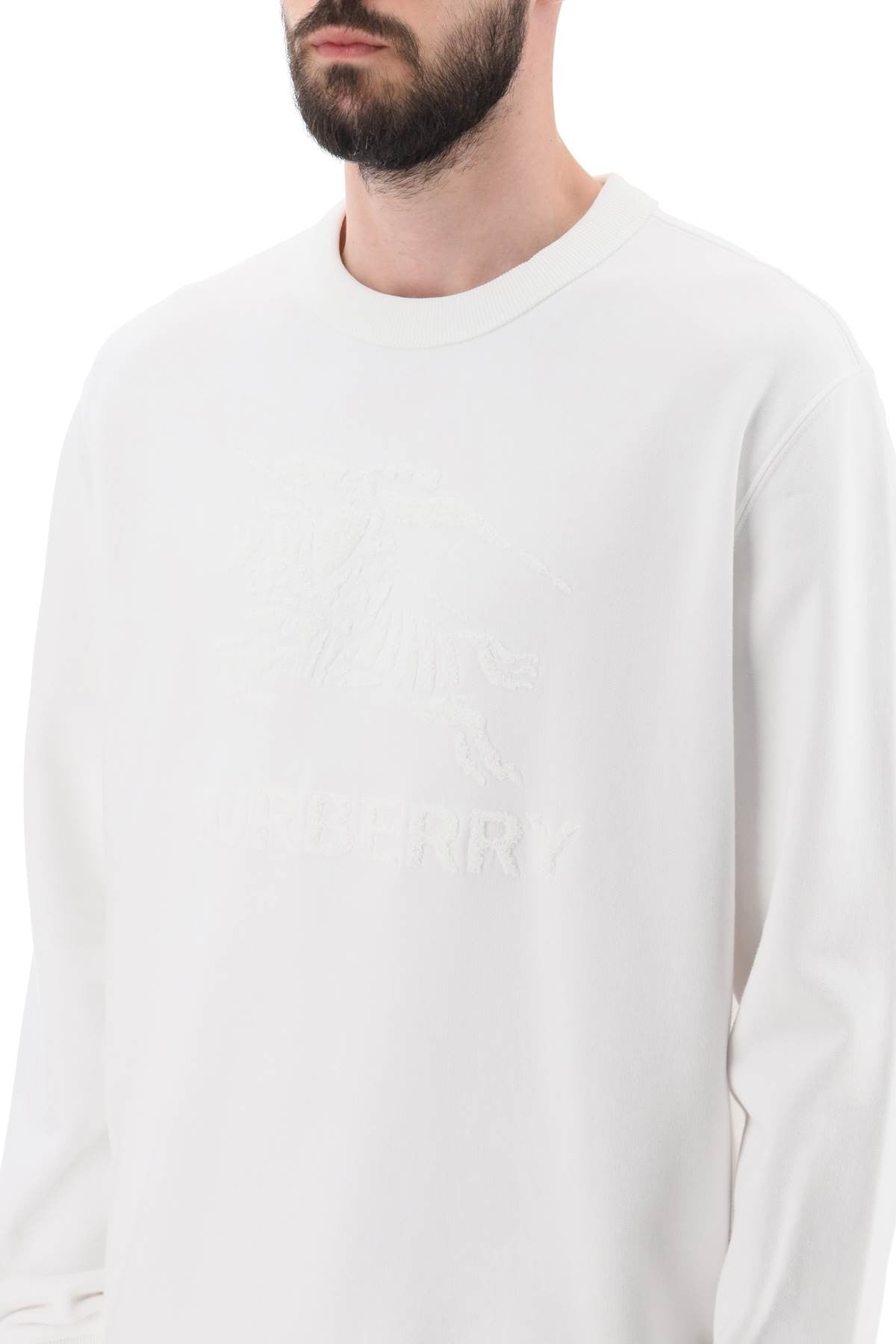 'rayner' crew-neck sweatshirt with equestrian knight