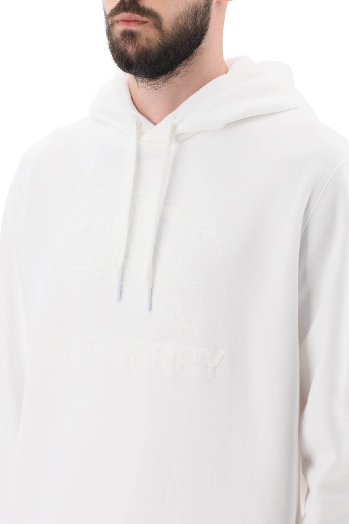 'raynerbridge' hoodie with ekd logo in terry cloth