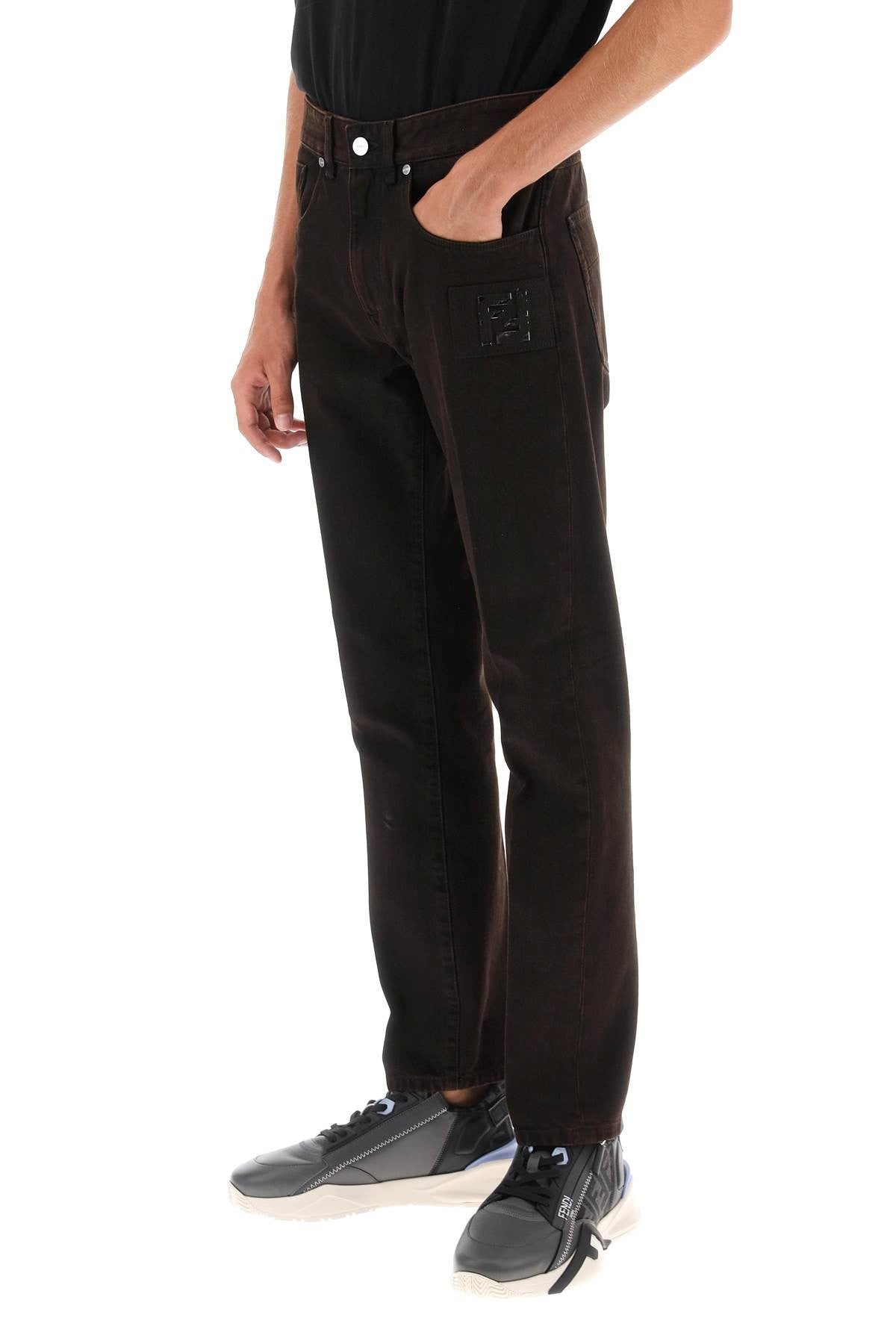 regular fit jeans in overdyed denim