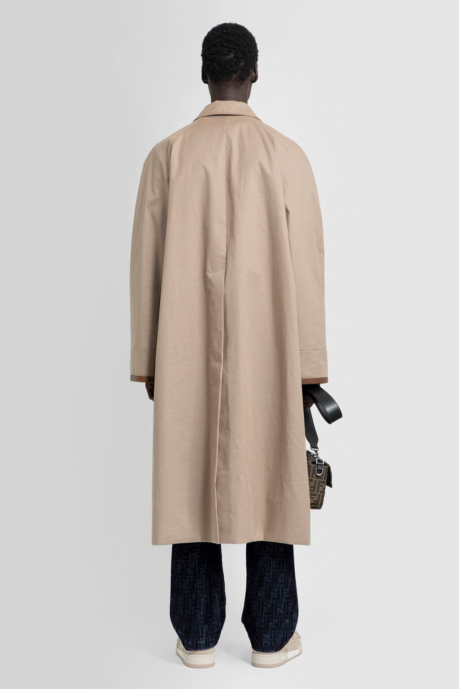 reversible fabric trench coat
