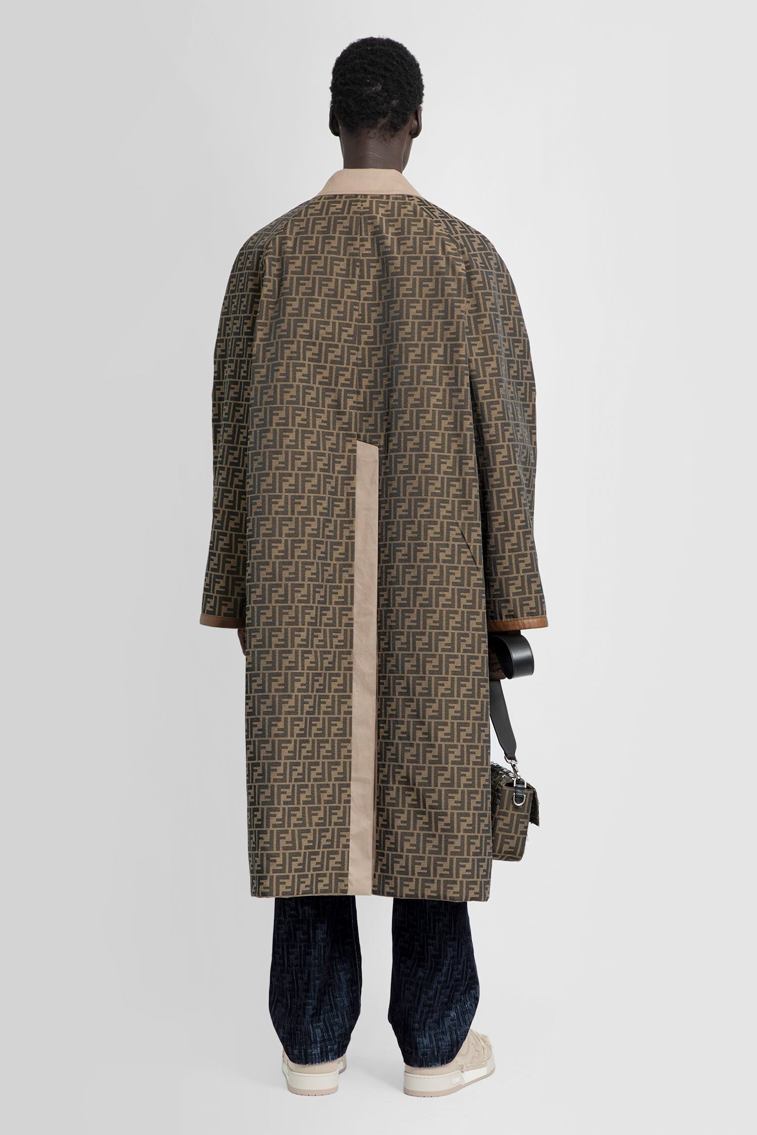 reversible fabric trench coat