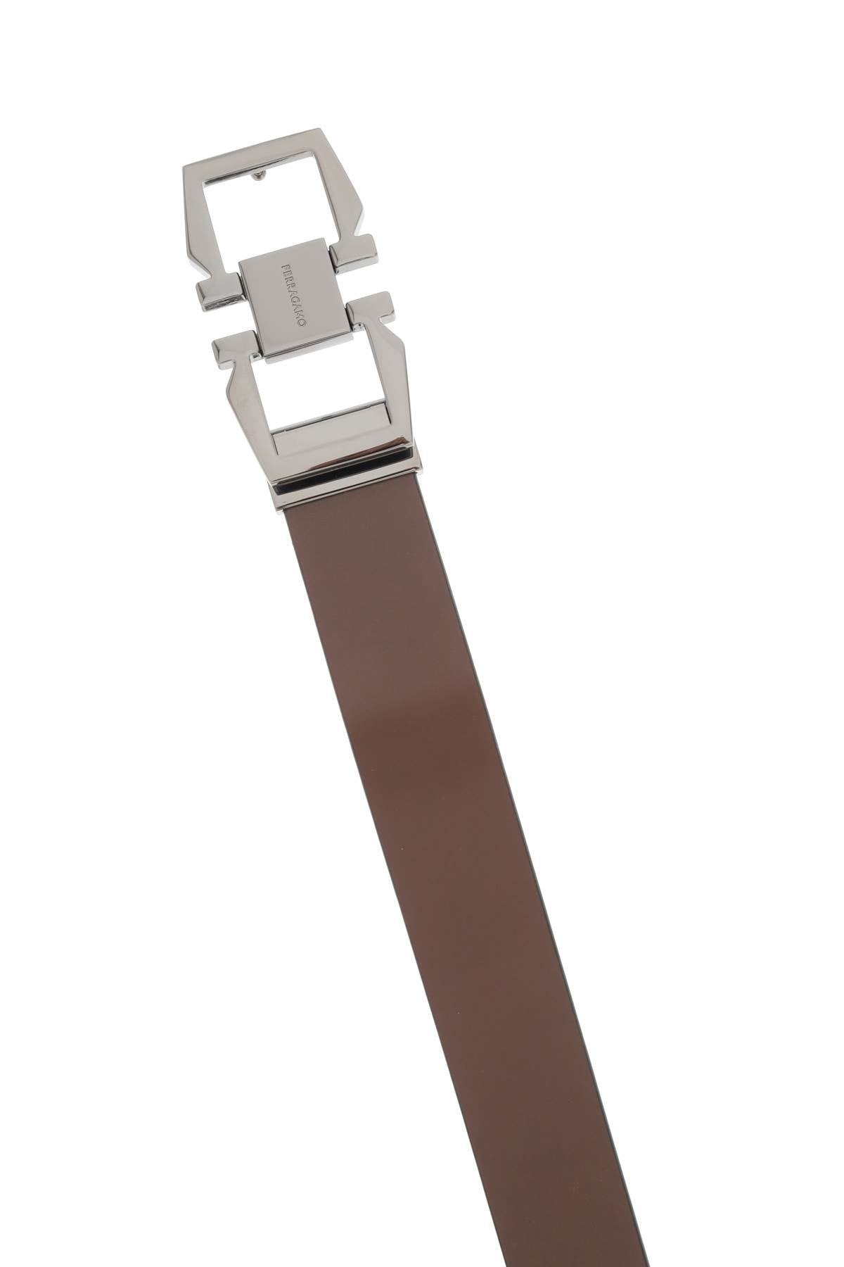reversible gancini buckle belt
