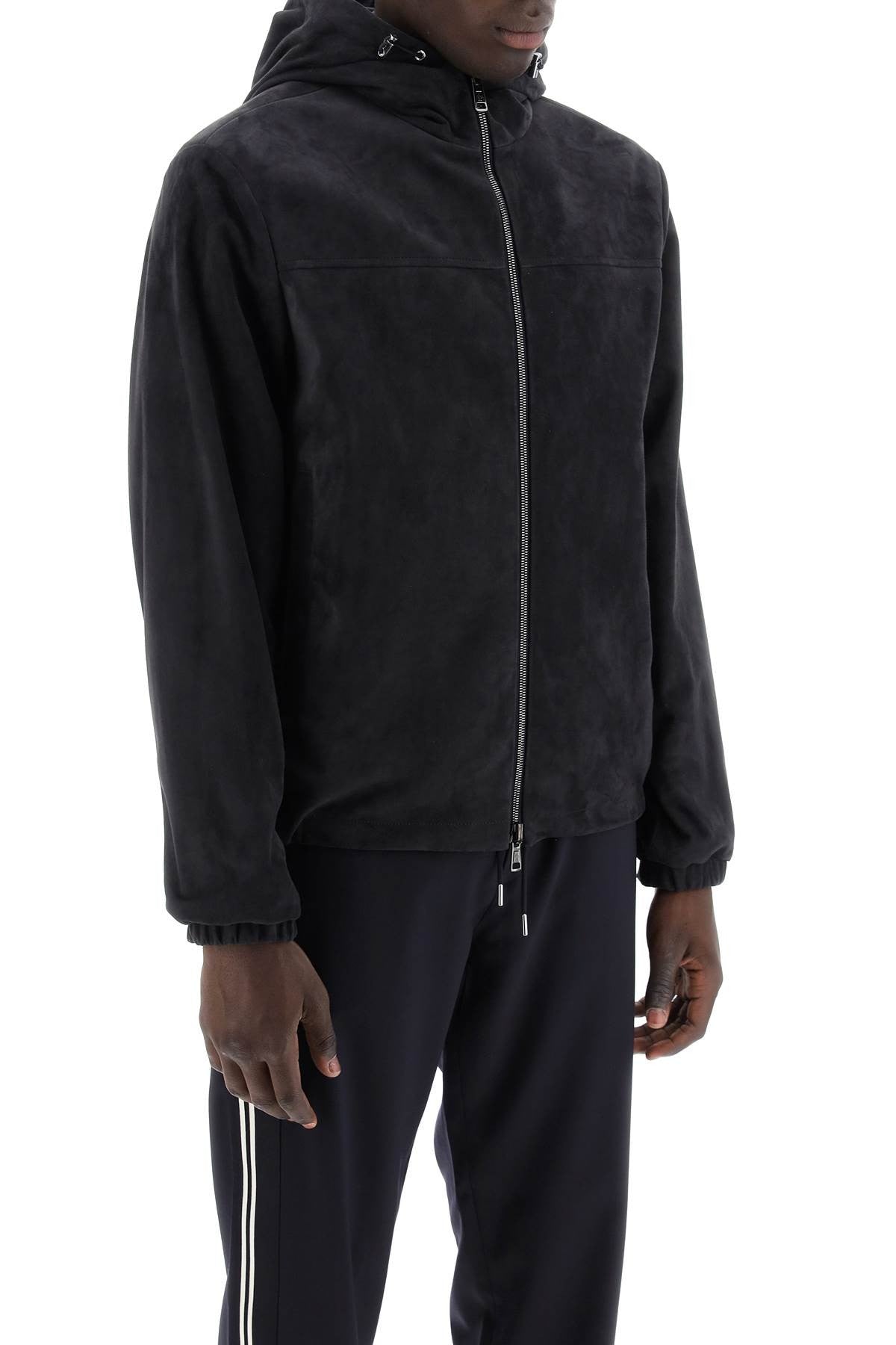 reversible suede frejus jacket in