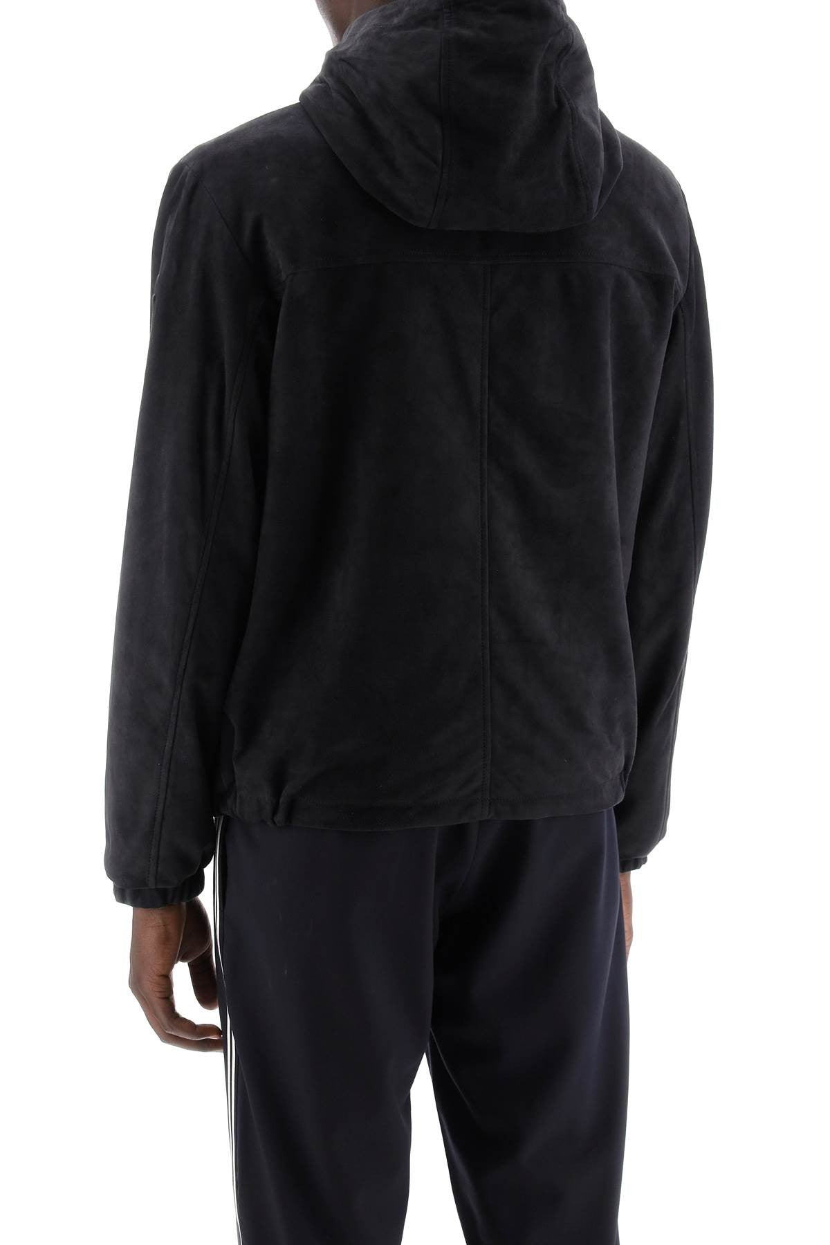 reversible suede frejus jacket in