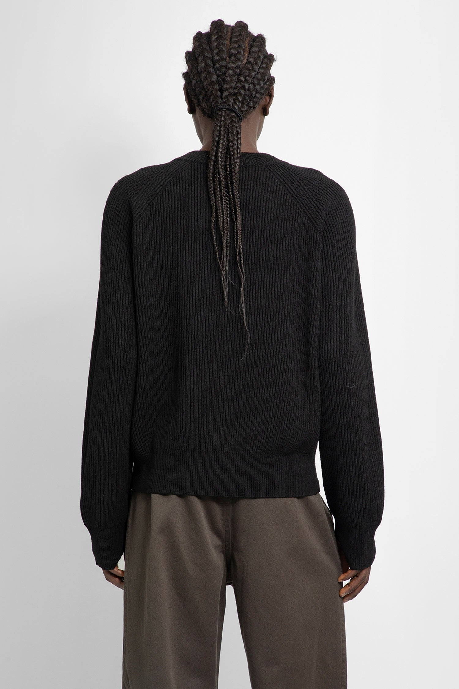 Rib Knit Wool Sweater