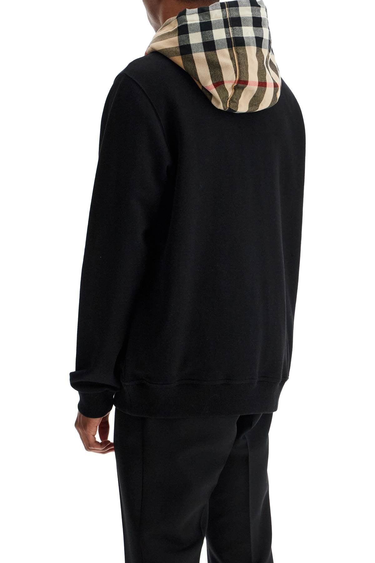 samuel sweatshirt with check hood