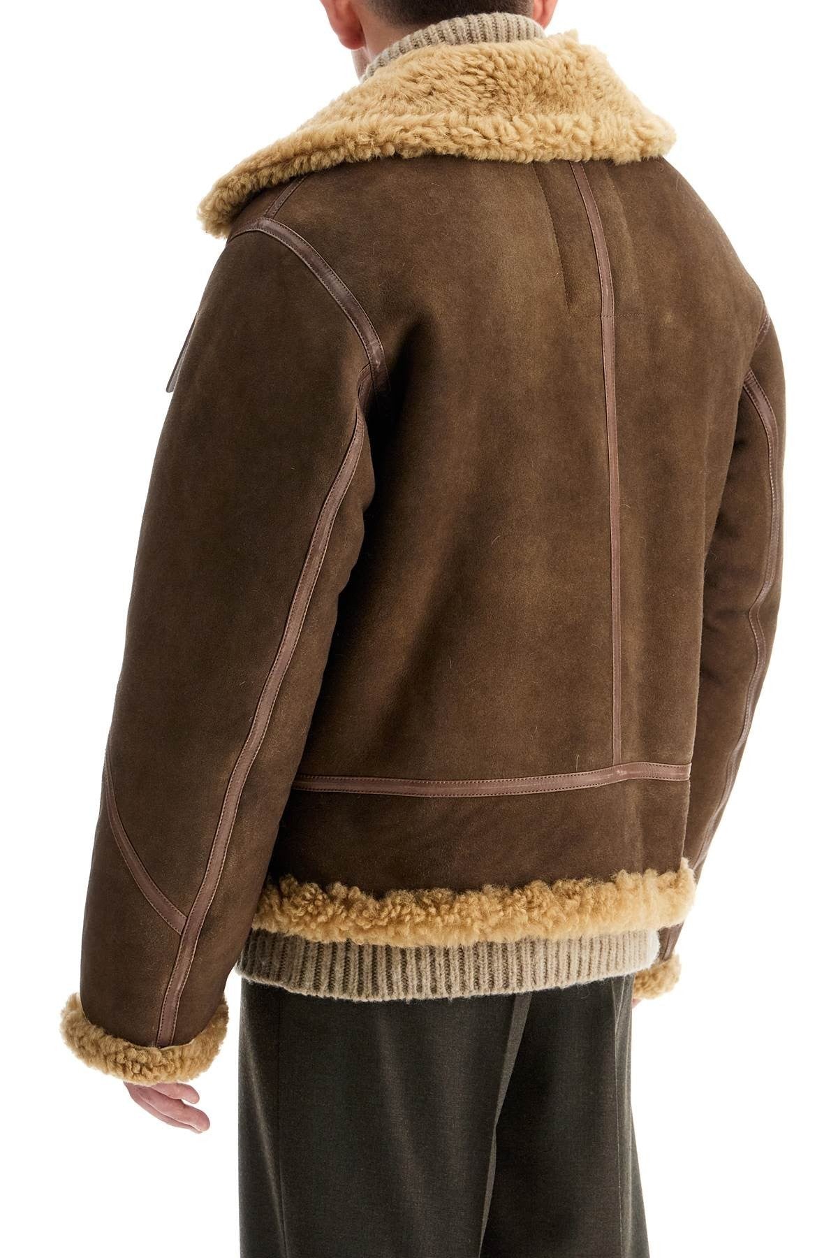 shearling aviator jacket for