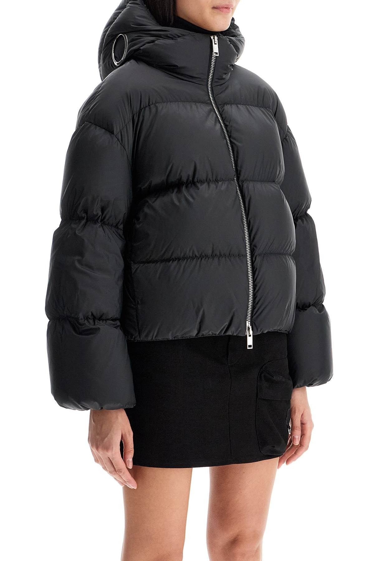 'short down jacket with hood skaara moncl