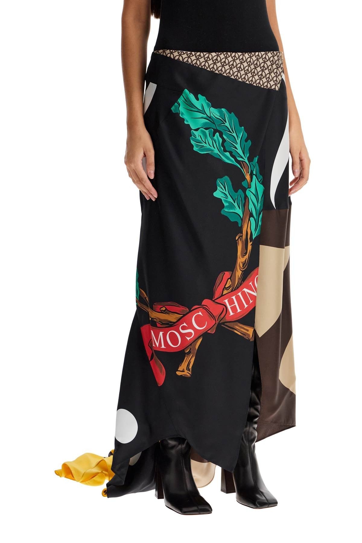 silk patchwork skirt