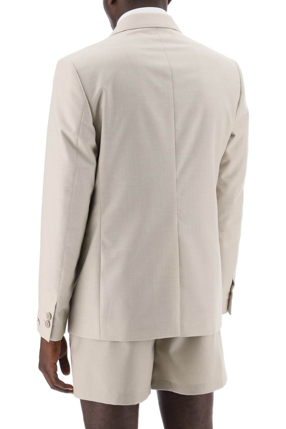 single-breasted wool blazer
