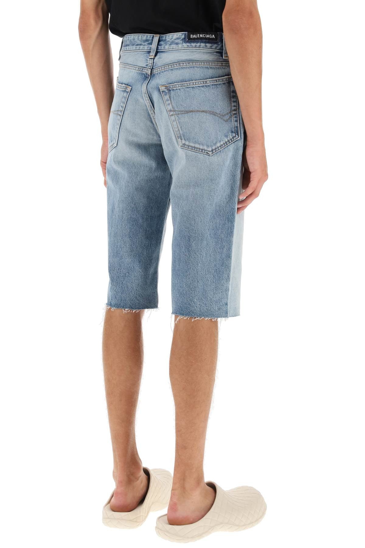 Slim Fit Denim Shorts