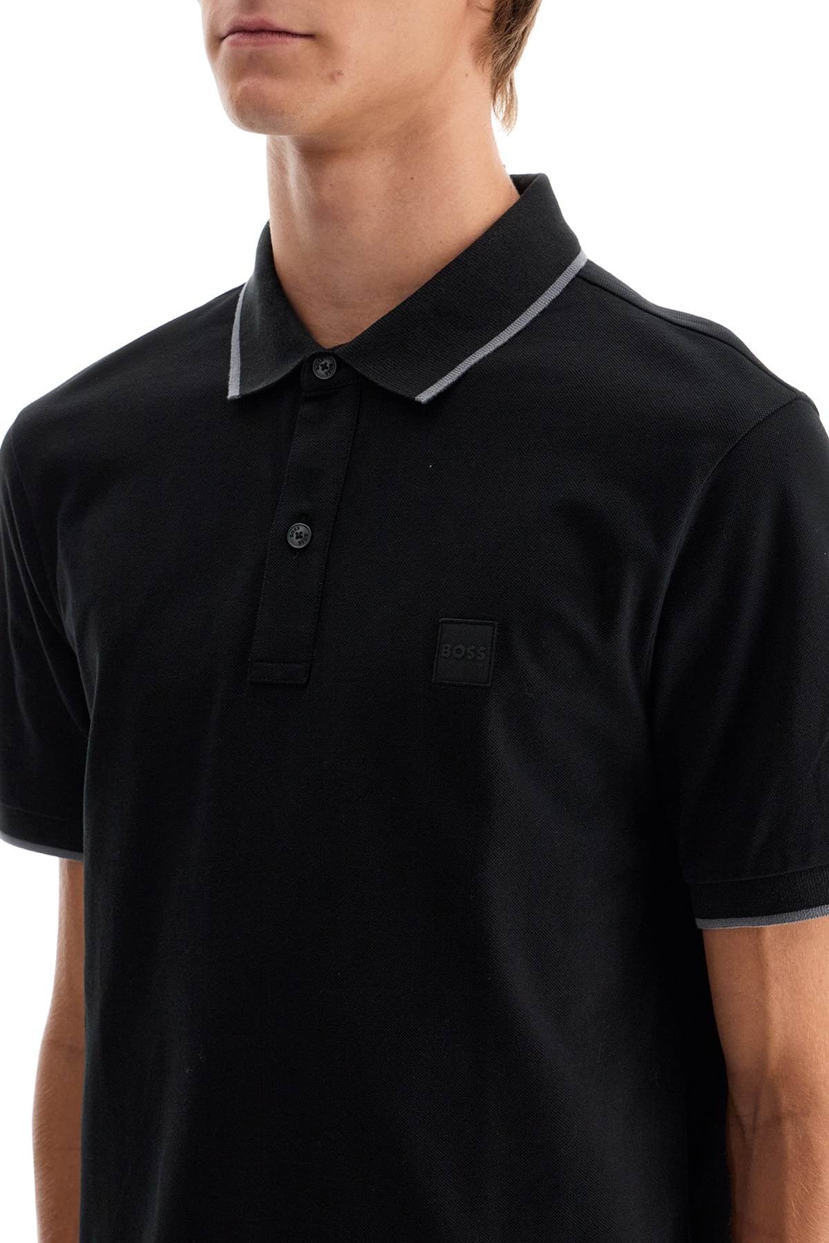 Slim Fit Piqué Polo Shirt With Tipped