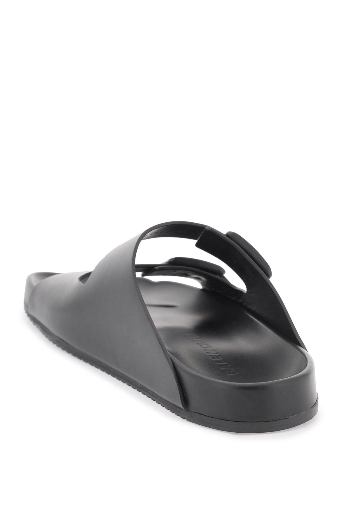 smooth leather sunday slides for a chic