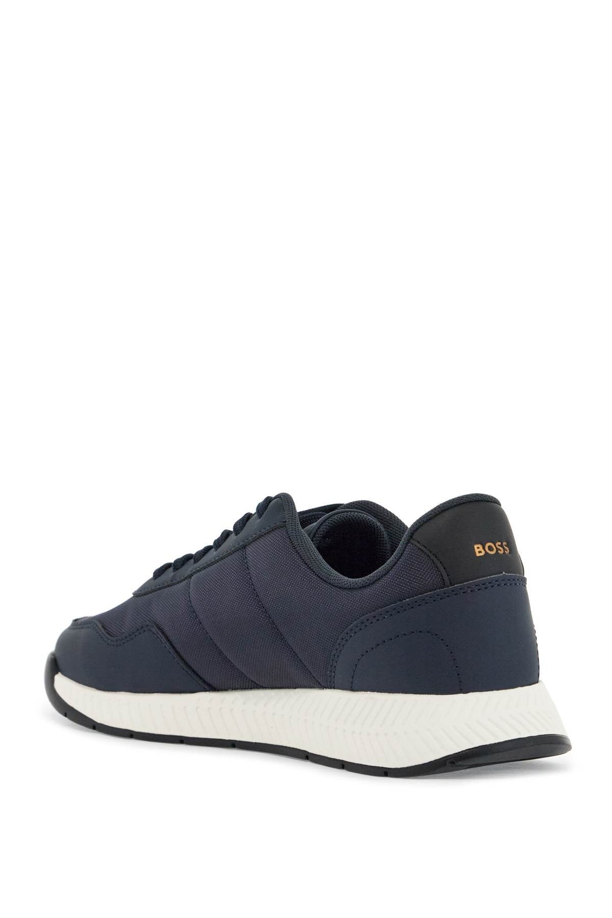 sneakers titanium runn nypu eco-leather dark blue rubber sole