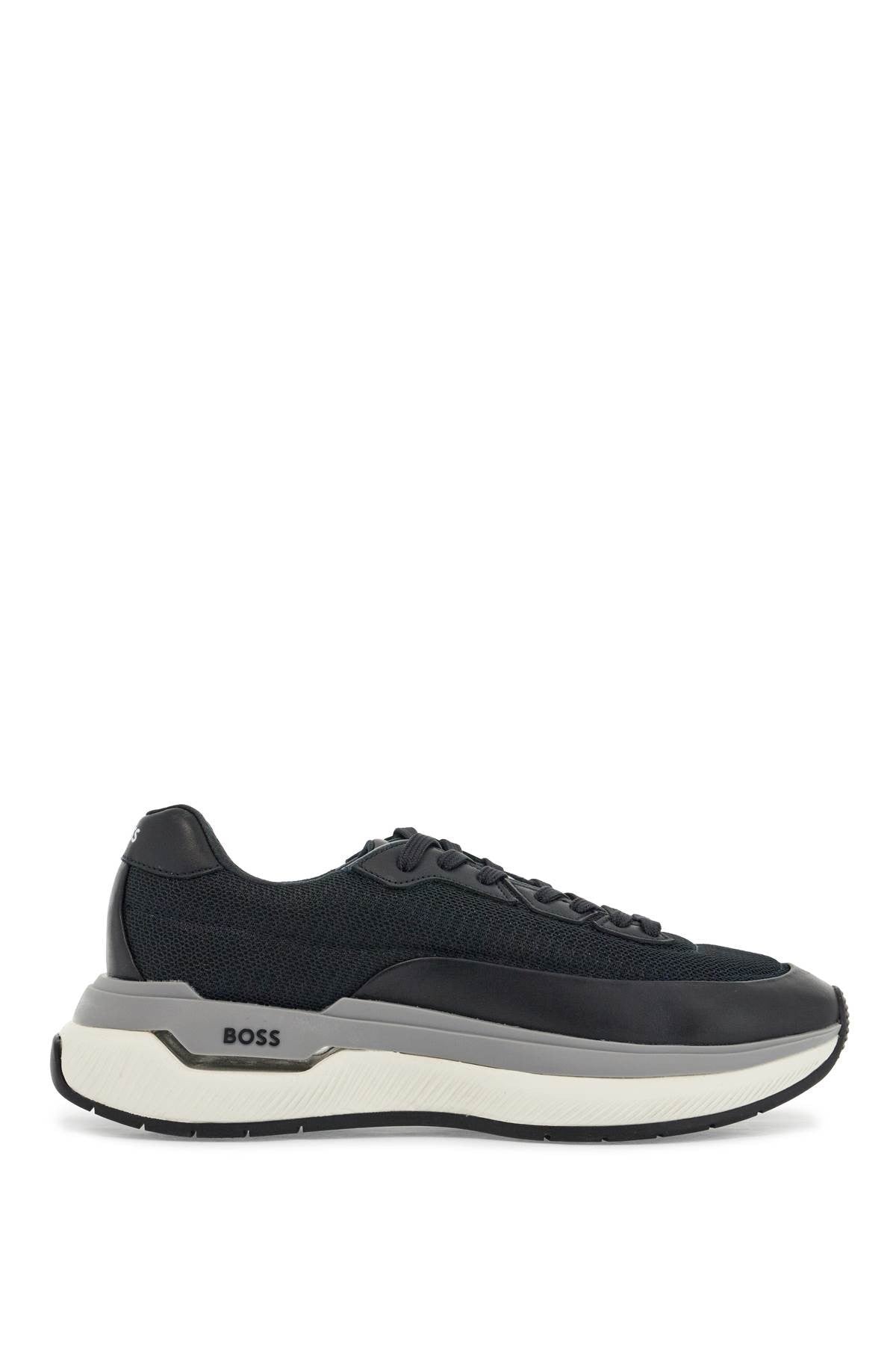 sneakers void_runn_ltny dark blue mix materials rubber sole