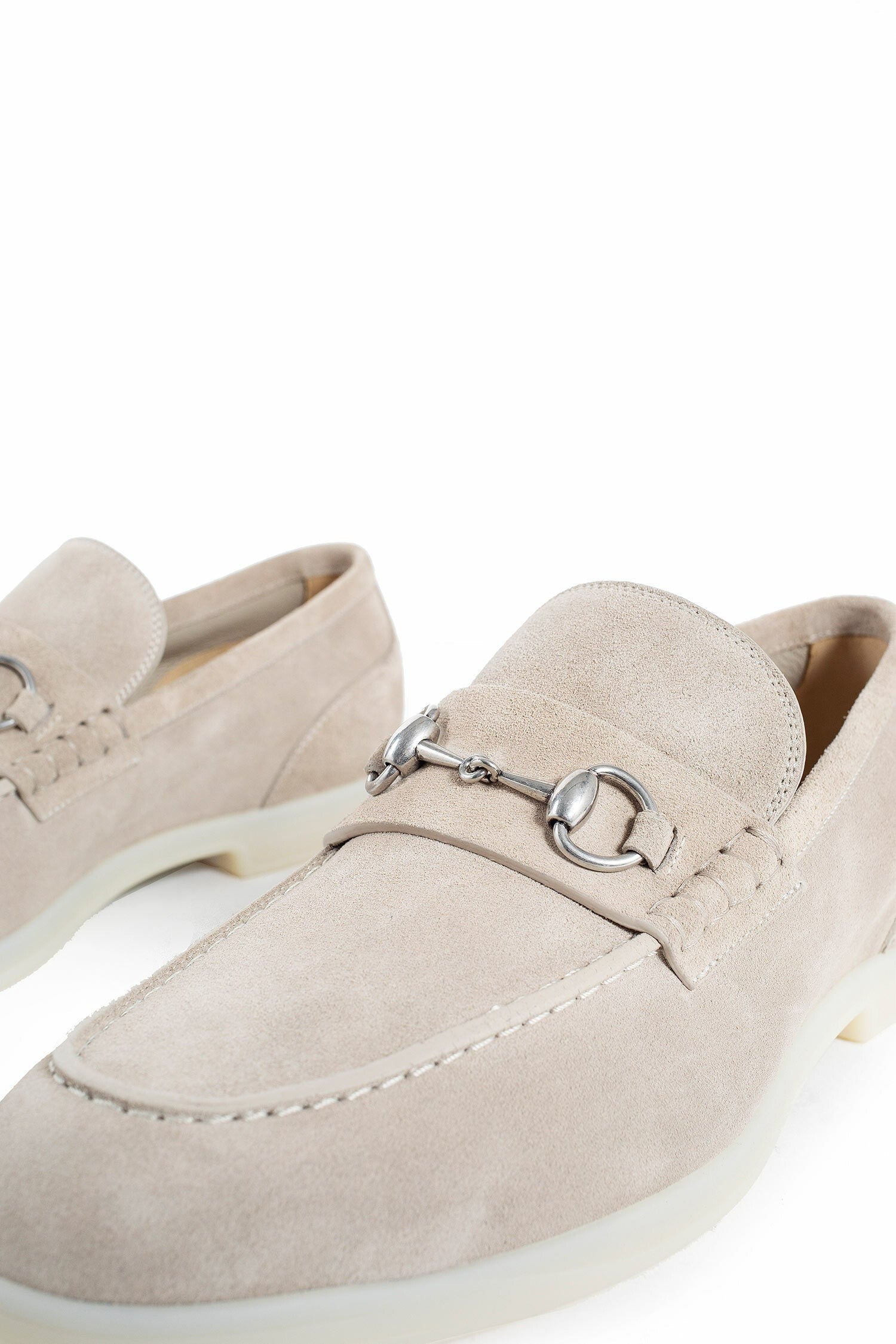 Suede Horsebit Loafers