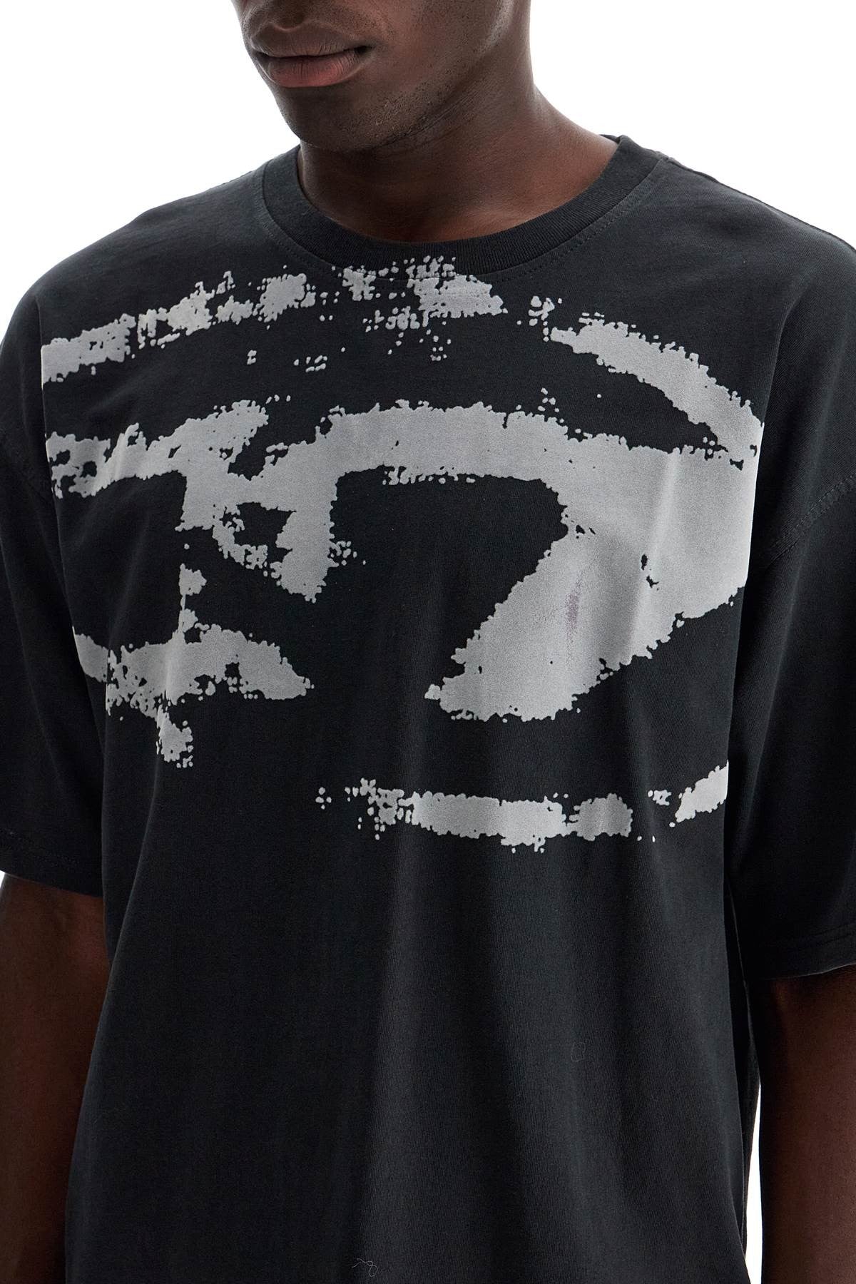 T-Boxt-N14 T-Shirt With Flocked Logo