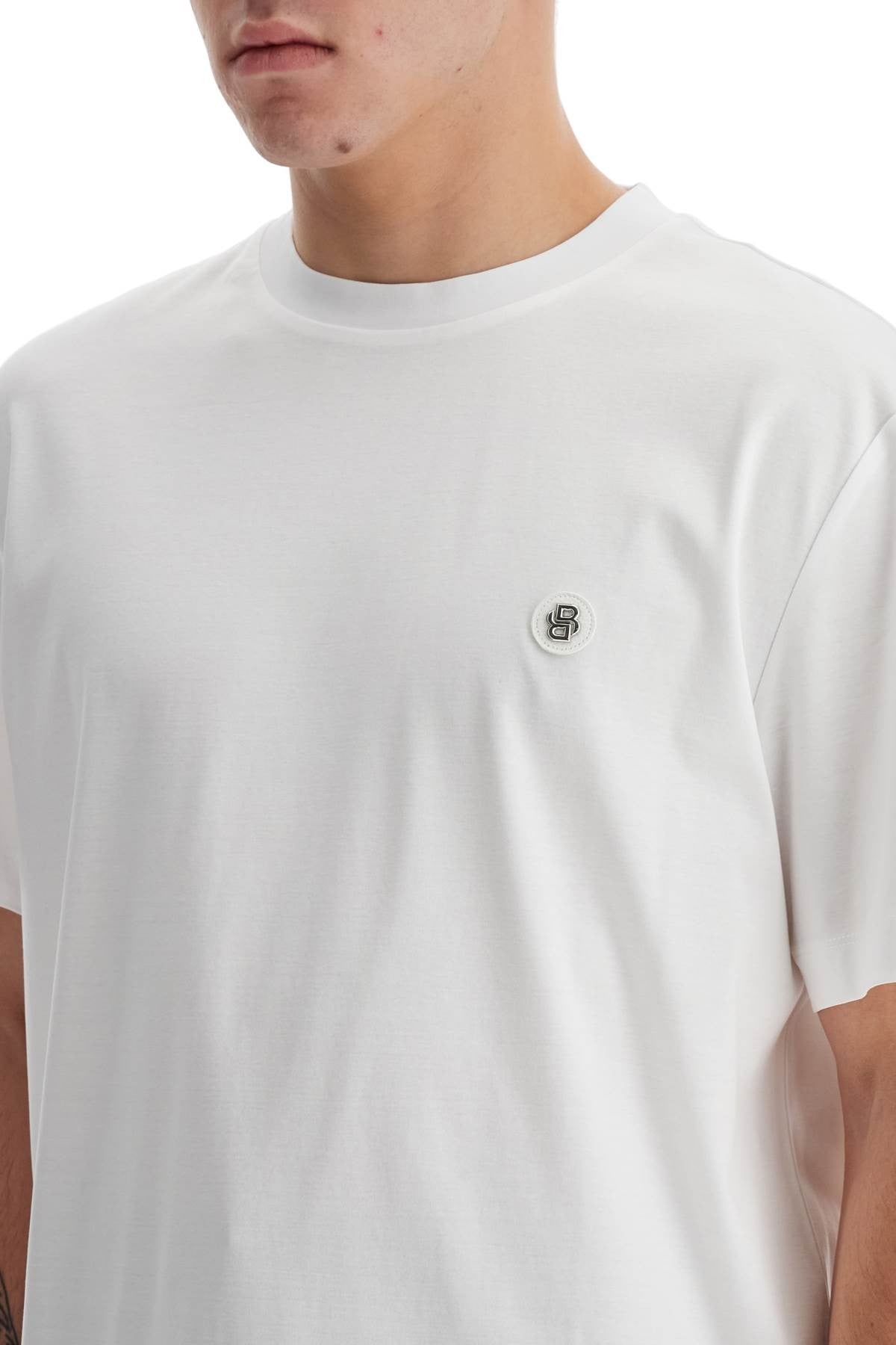 T-Shirt With Double Monogram Patch