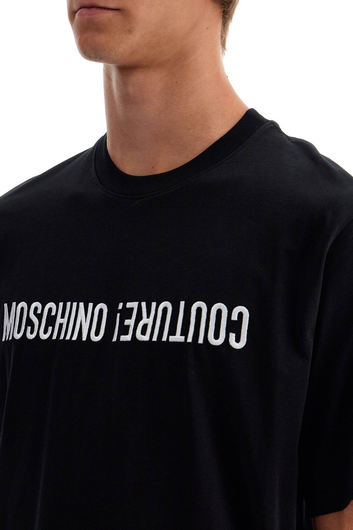t-shirt with embroidered lettering