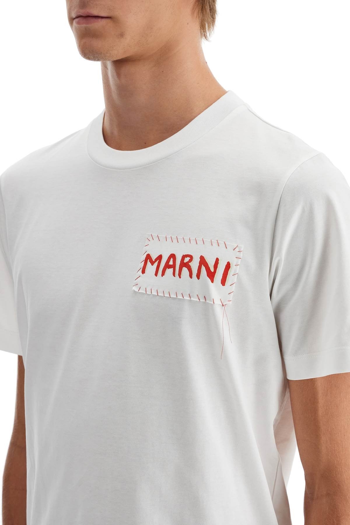 t-shirt with patch logo design