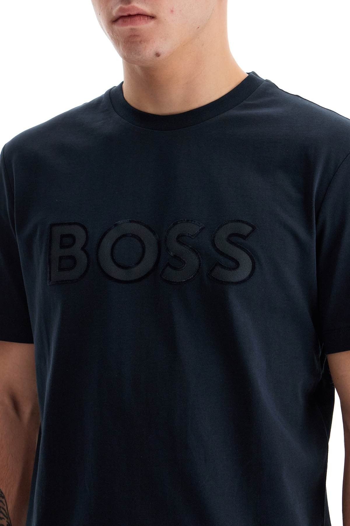 t-shirt with patch logo design