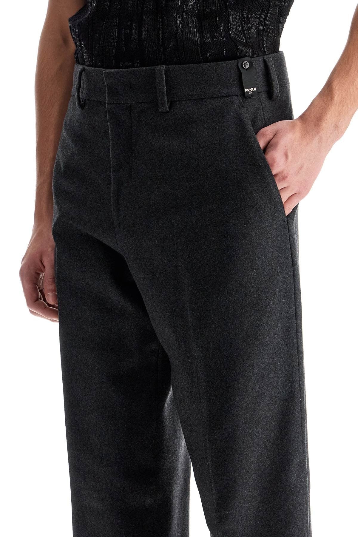 tailored cashmere trousers for