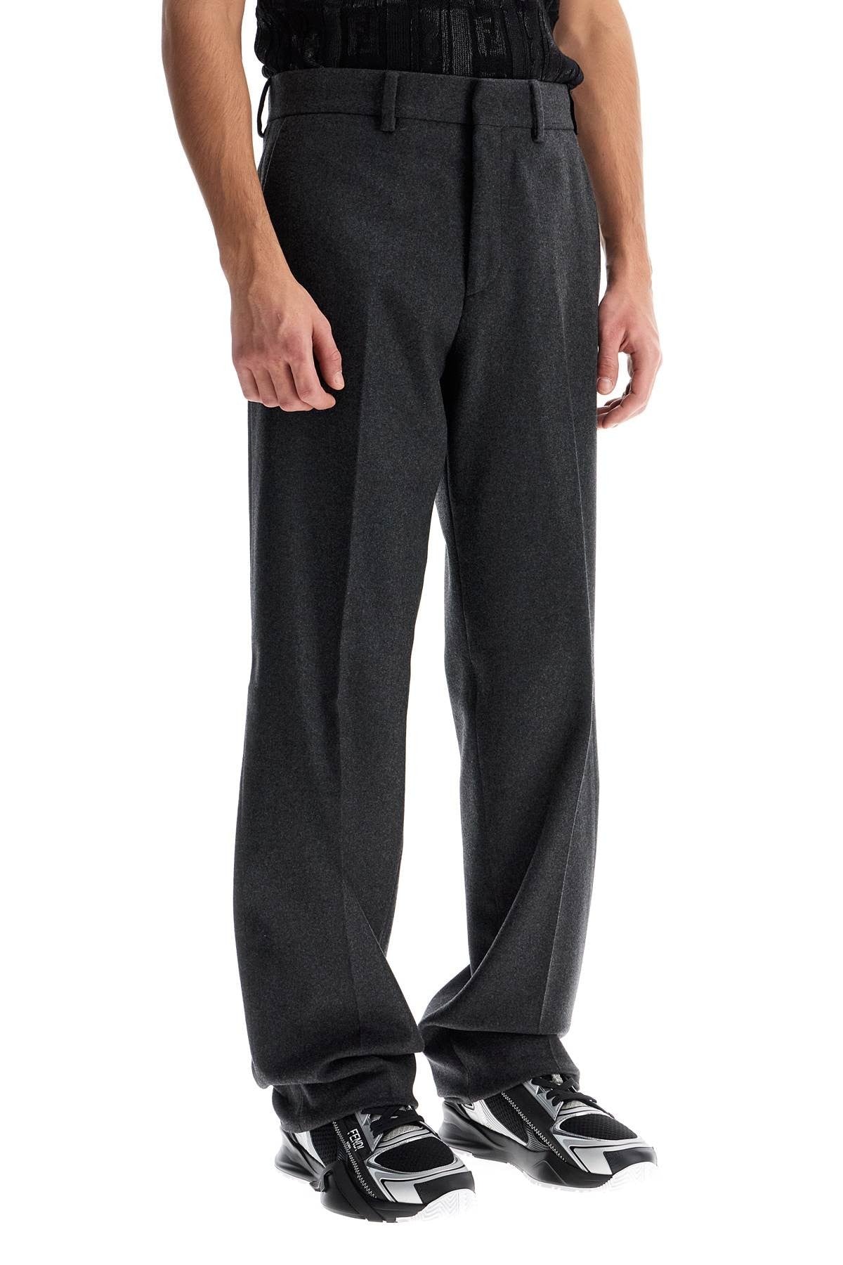 tailored cashmere trousers for
