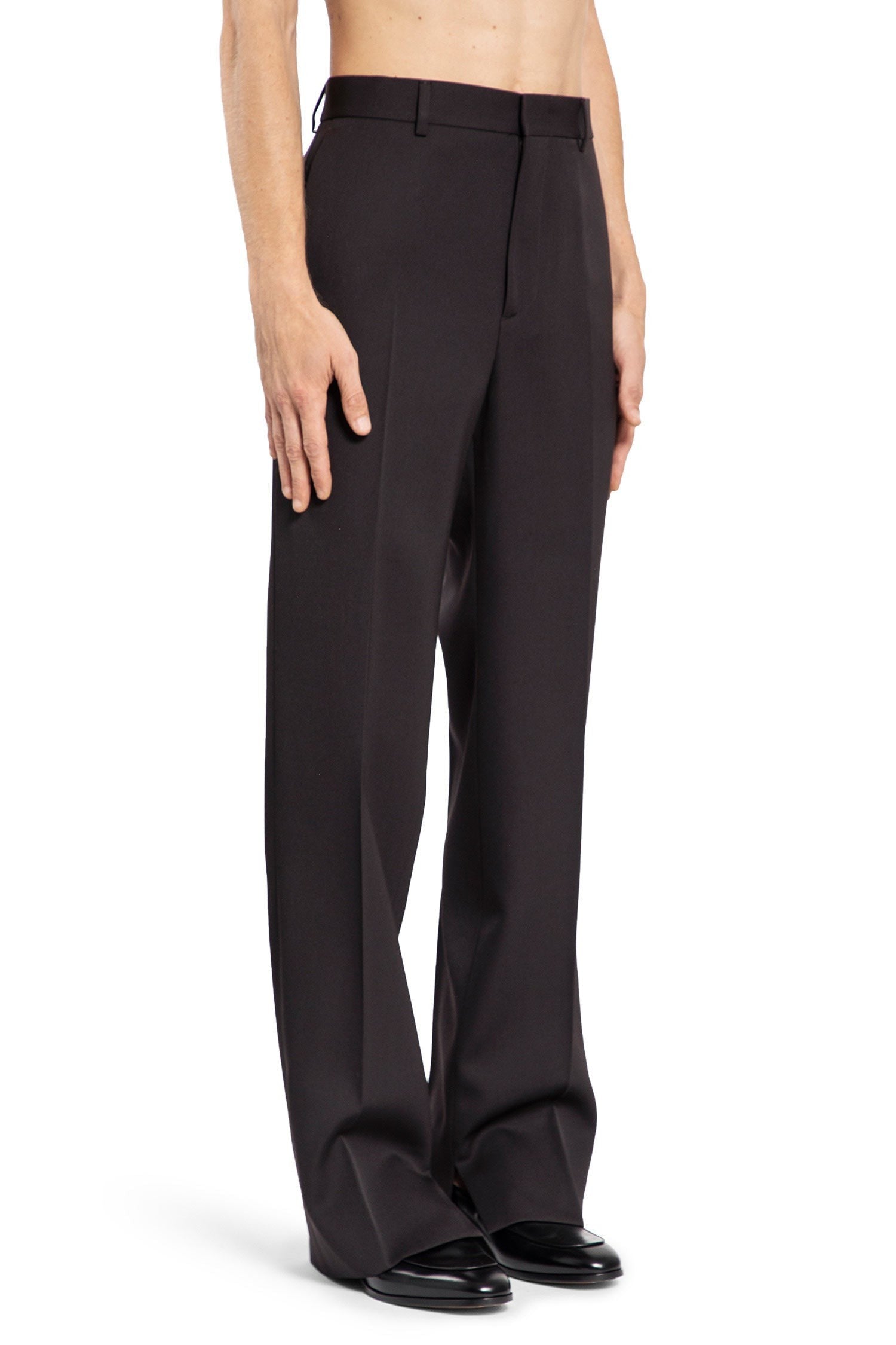 Tailored Wool Bootcut Trousers