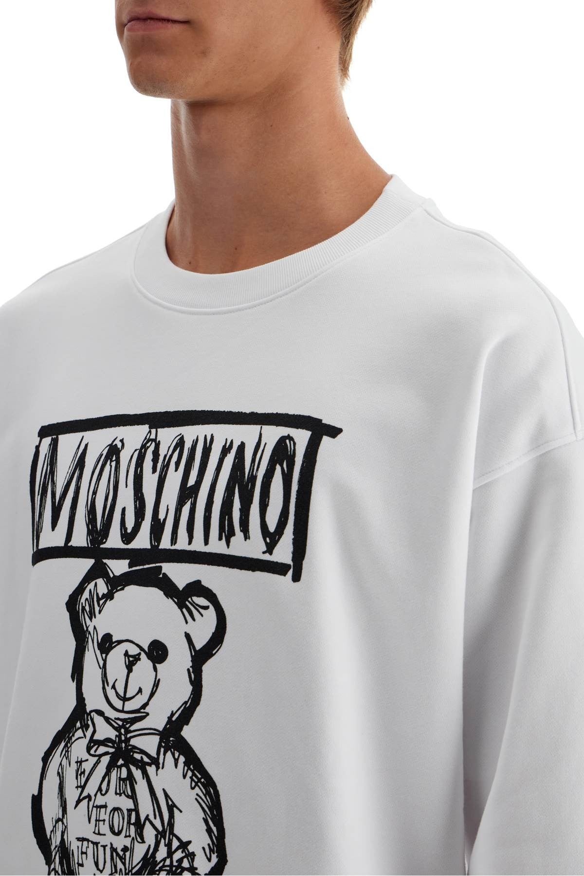 teddy bear print sweatshirt