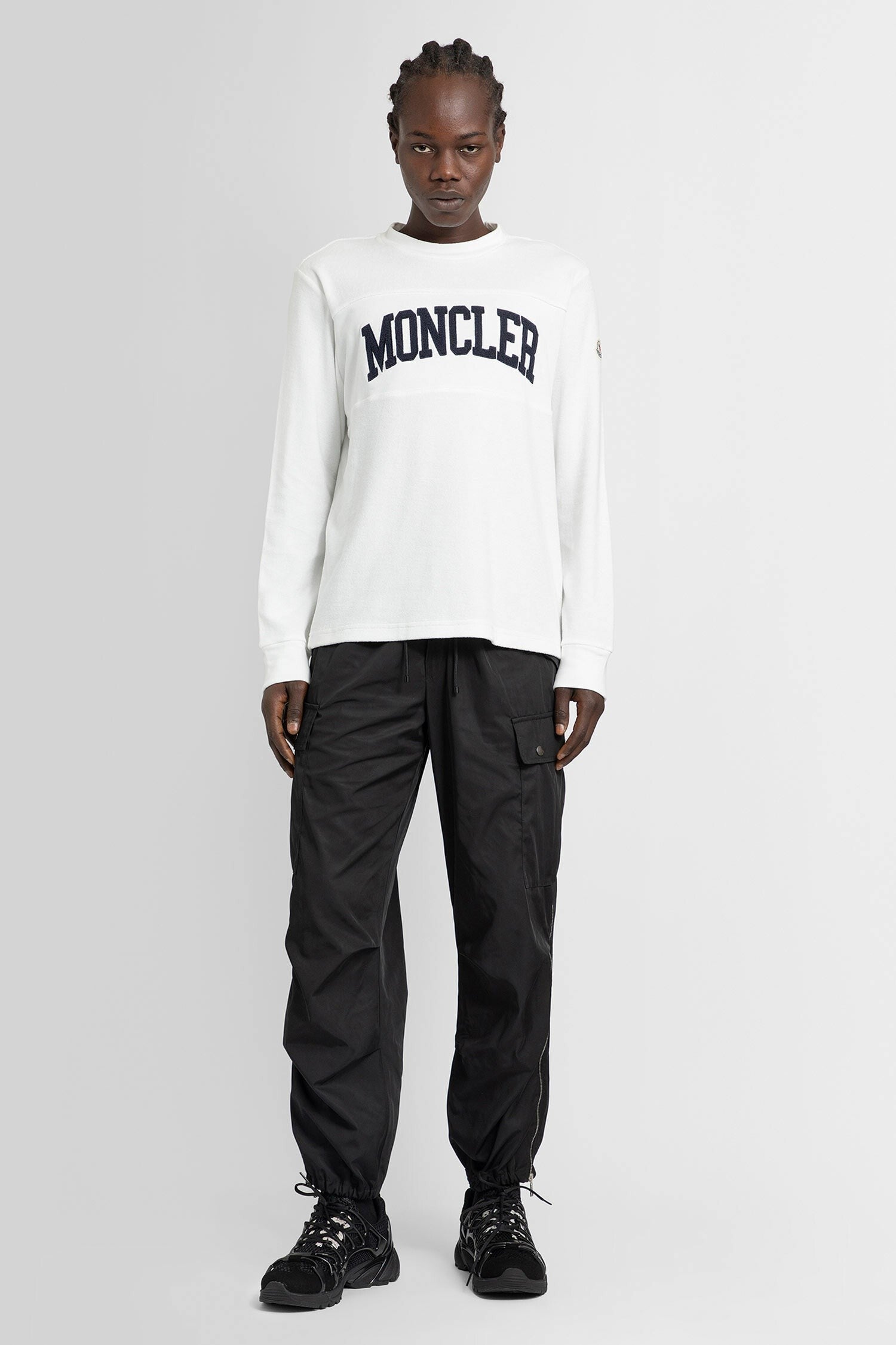 Towelling Jersey Logo Long Sleeve T-Shirt
