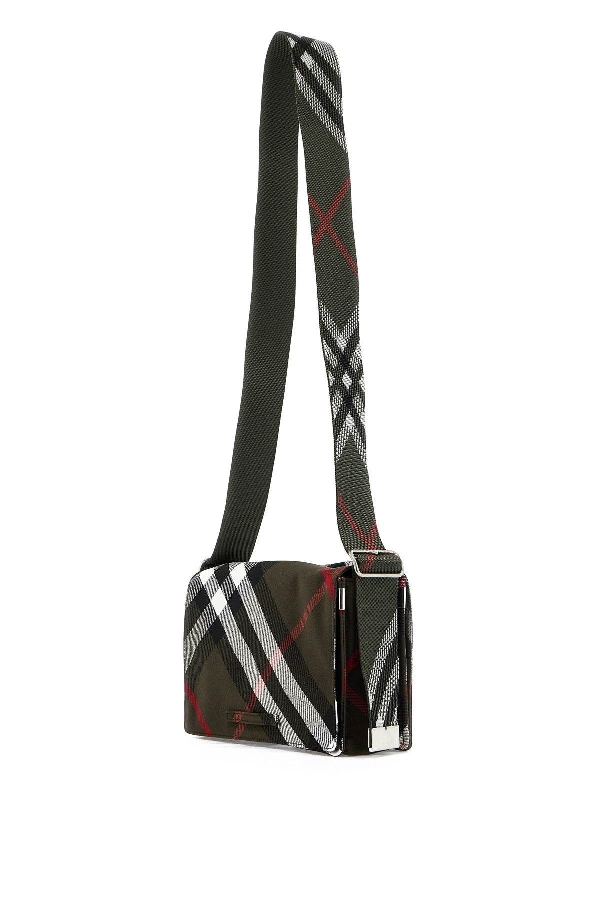 trench check shoulder bag