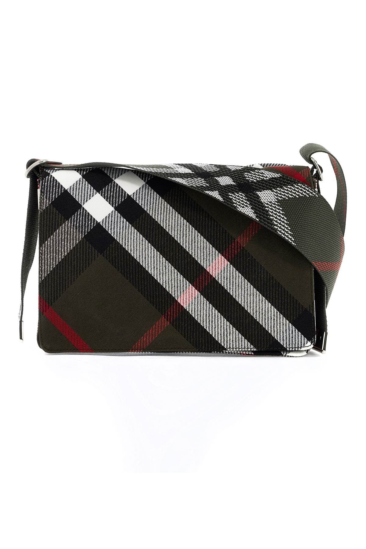 trench check shoulder bag