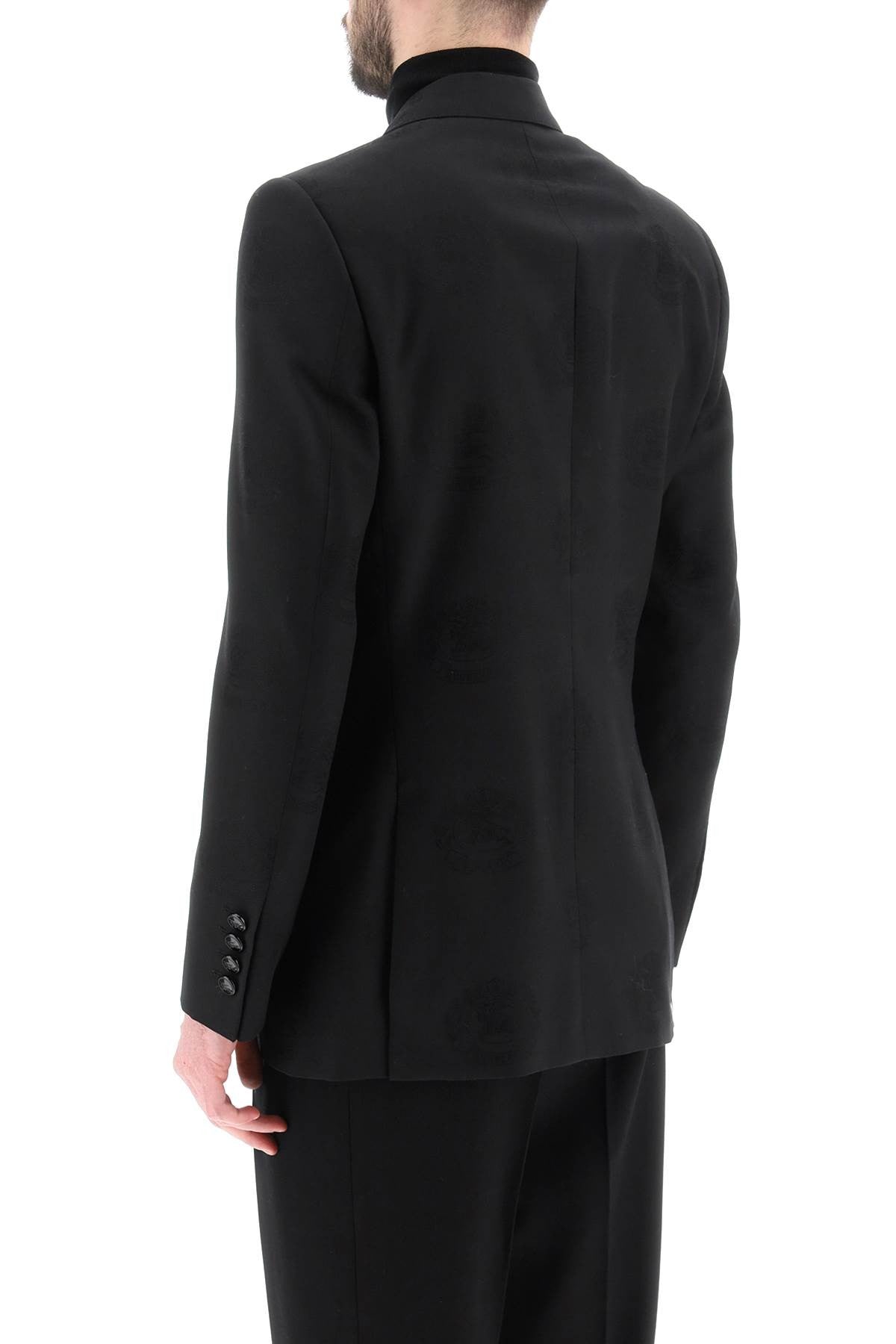 tuxedo jacket with jacquard details