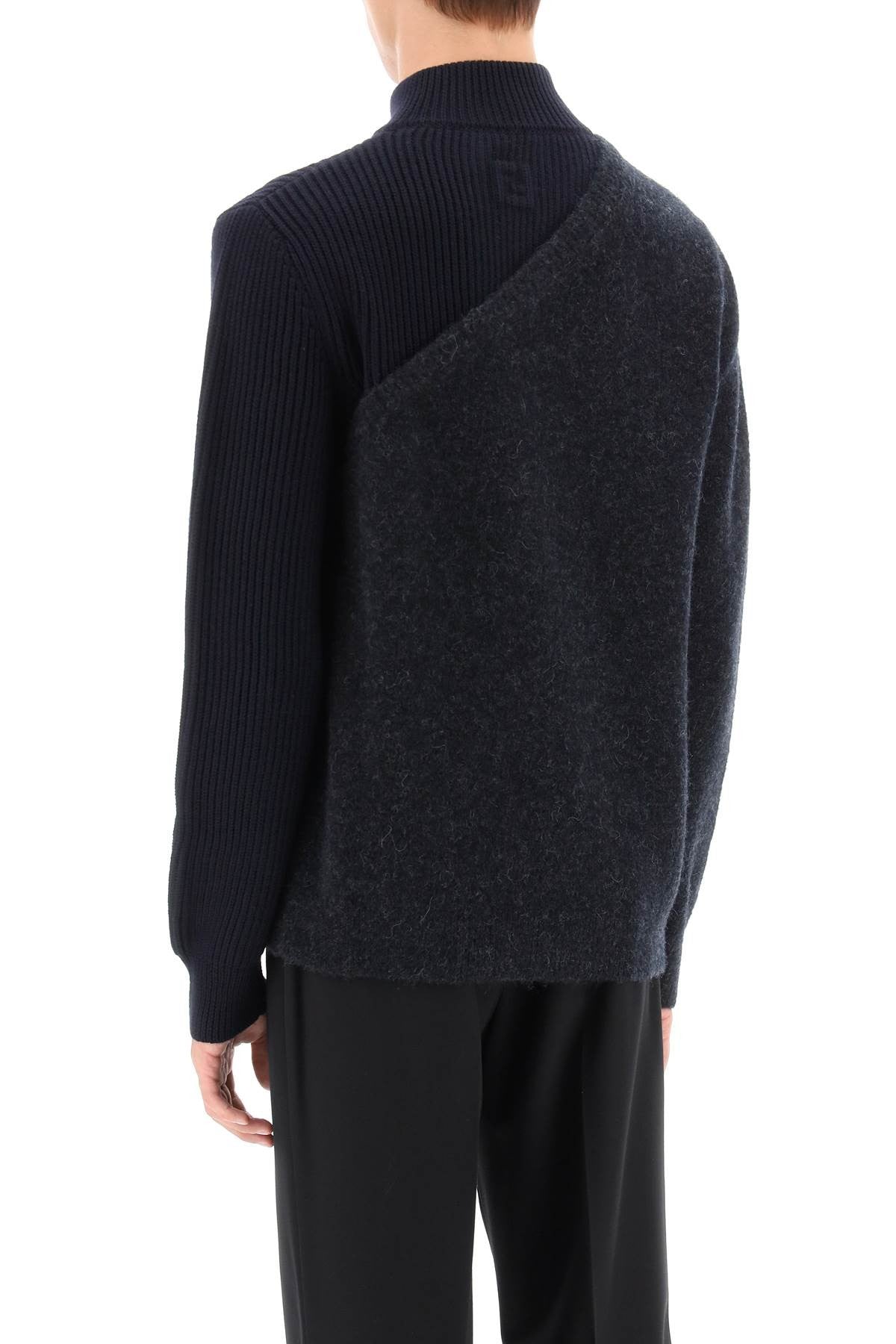 Two-Tone Wool-And-Alpaca Sweater