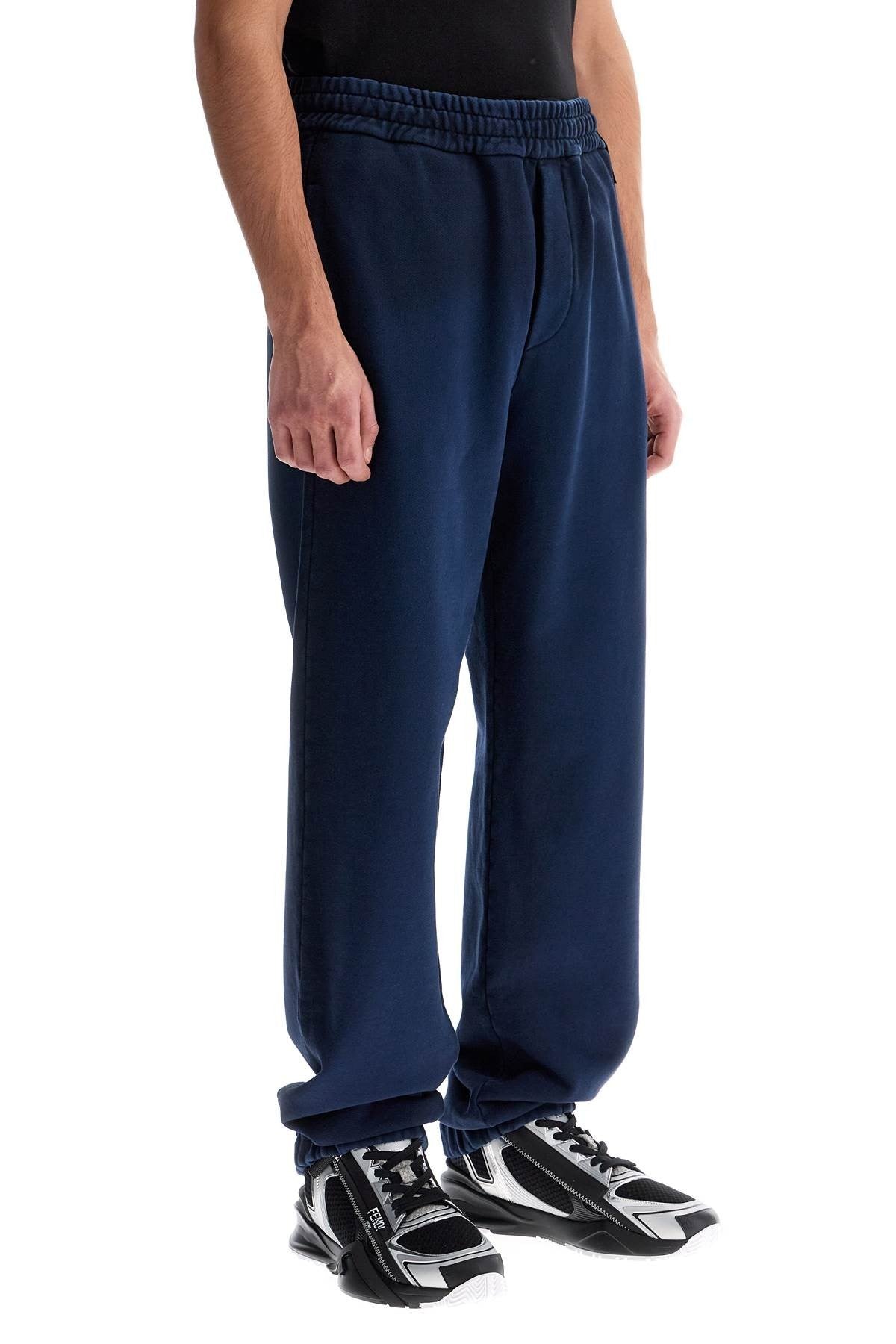 washed cotton joggers for