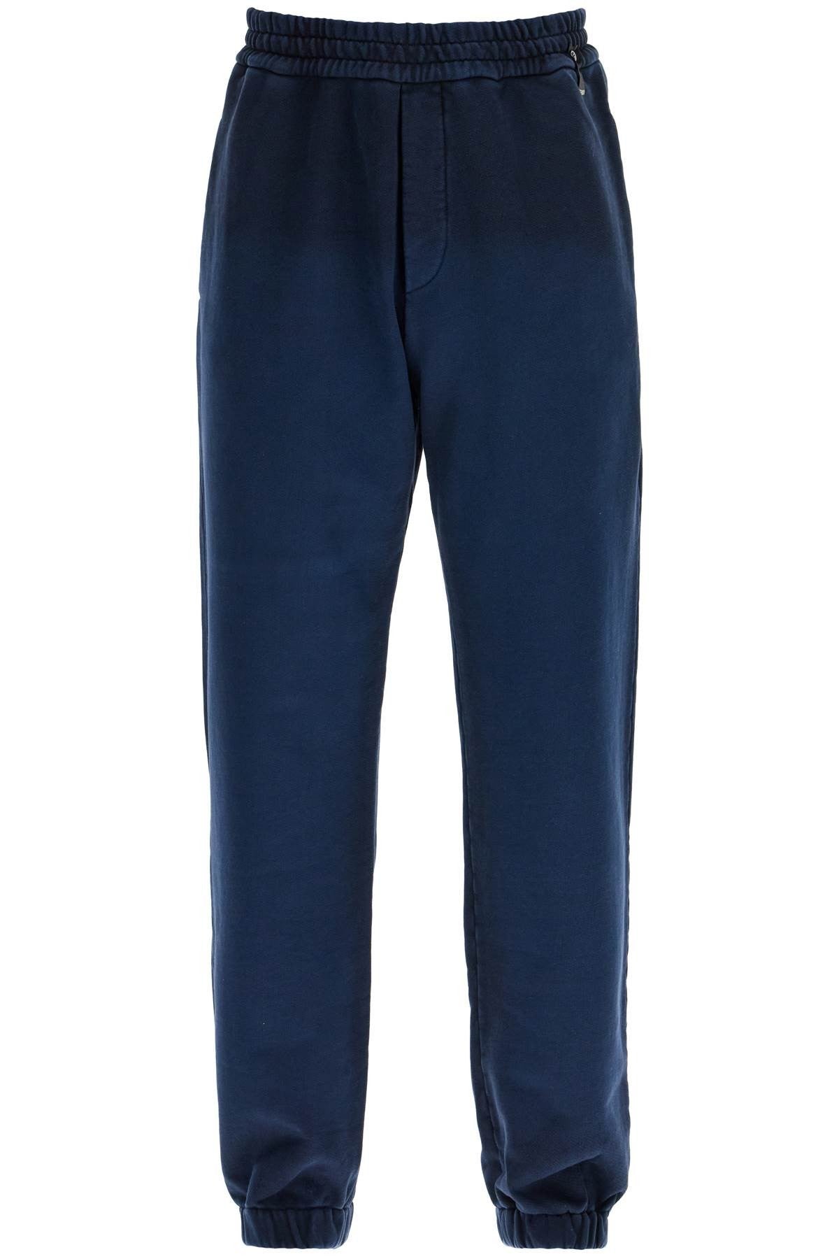 washed cotton joggers for
