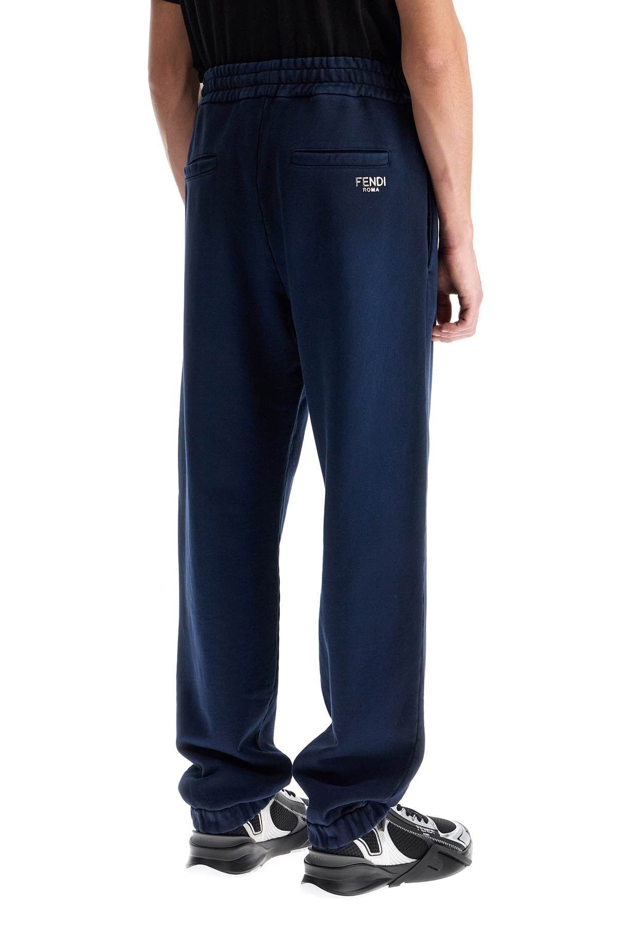 washed cotton joggers for