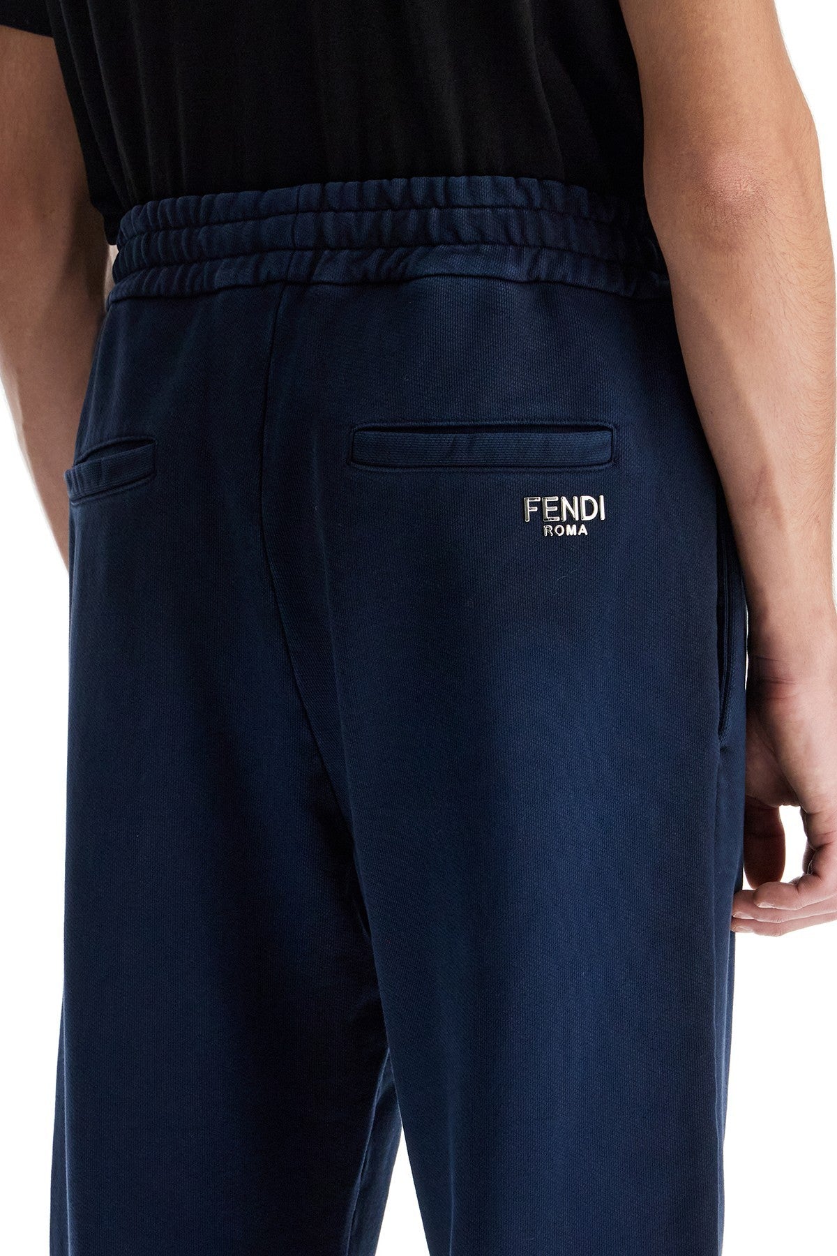 washed cotton joggers for