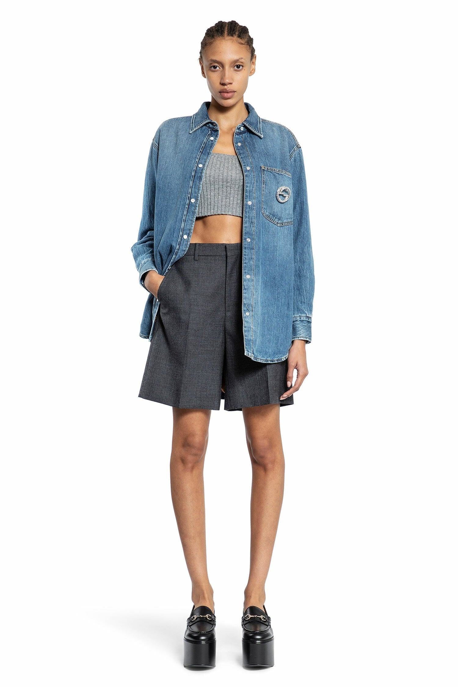 Washed Organic Denim Shirt