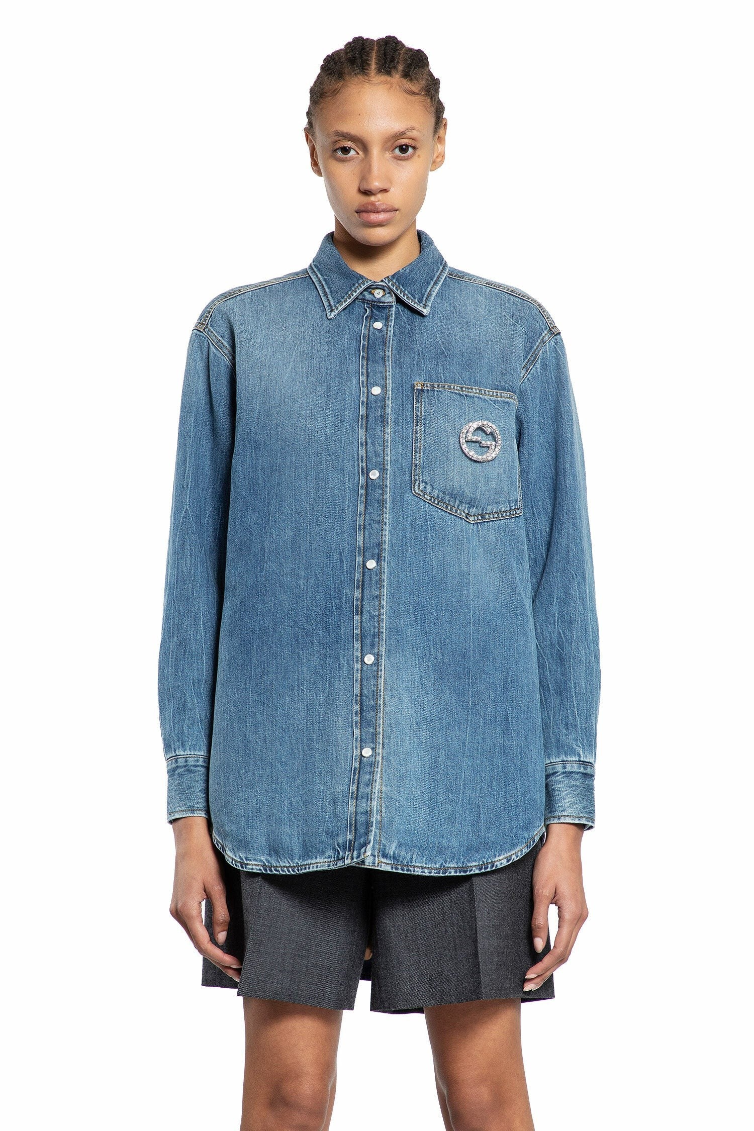 Washed Organic Denim Shirt