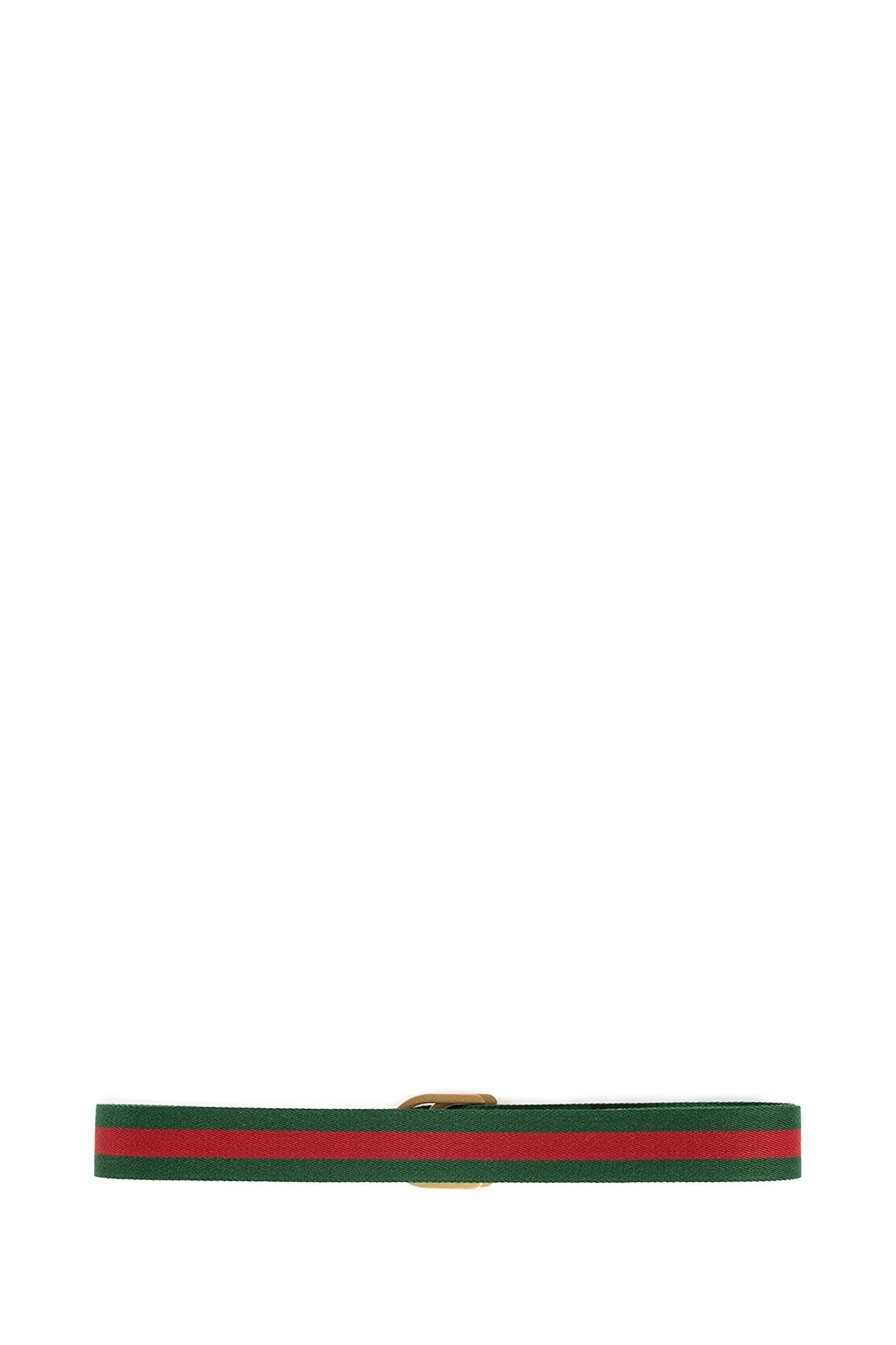 Web Wide Belt With ''Gucci'' Script Buckle