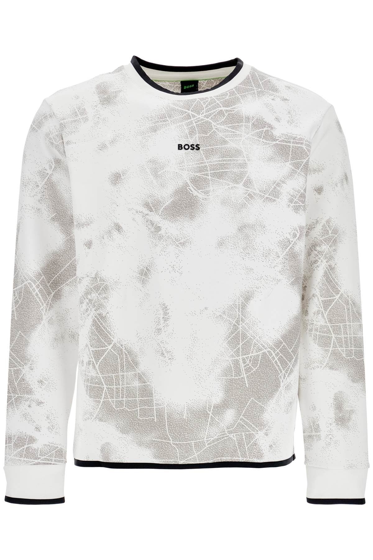 white high neck sweatshirt for men